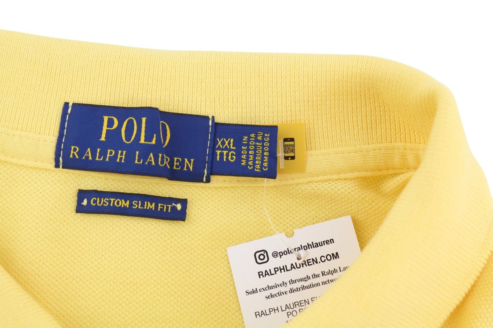 Polo Ralph Lauren CUSTOM SLIM FIT 2XL Yellow Short Sleeve T-Shirt 84525 Size US XXL / EU 58 / 5 - 5 Thumbnail