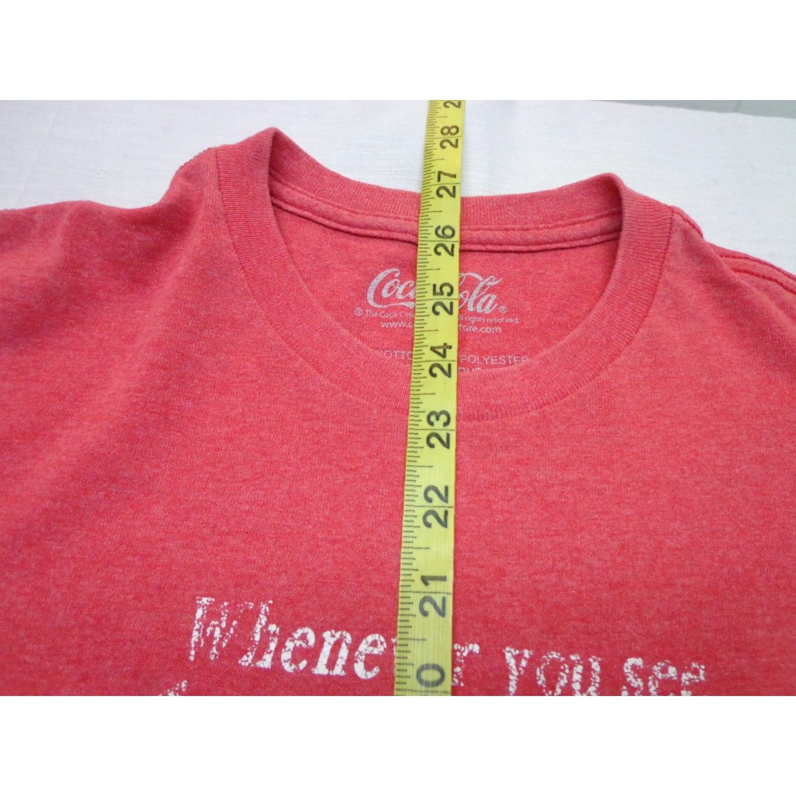 Vintage Coca-Cola T-shirt Red Logo -Medium Mens Coca-Cola Coke 90s StyleVintage: No Tee Short Sleeve Cotton Blend Classic Fit Regular Size M Size US M / EU 48-50 / 2 - 6 Thumbnail