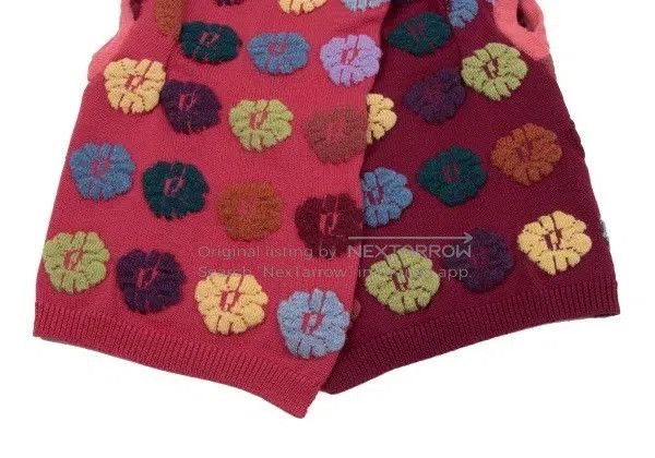 Comme des Garcons Comme Des Garcons size F Pink Vintage Floral Design Knit T Size S / US 4 / IT 40 - 7 Thumbnail