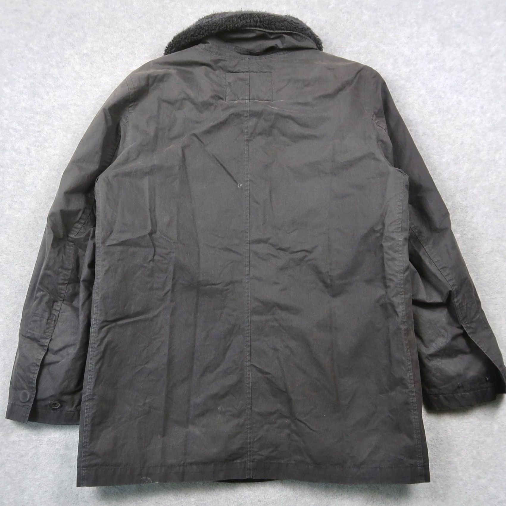 Banana Republic Banana Republic Mens Field Jacket Black M Detachable Faux Shearling Collar Quilt Size US M / EU 48-50 / 2 - 2 Thumbnail