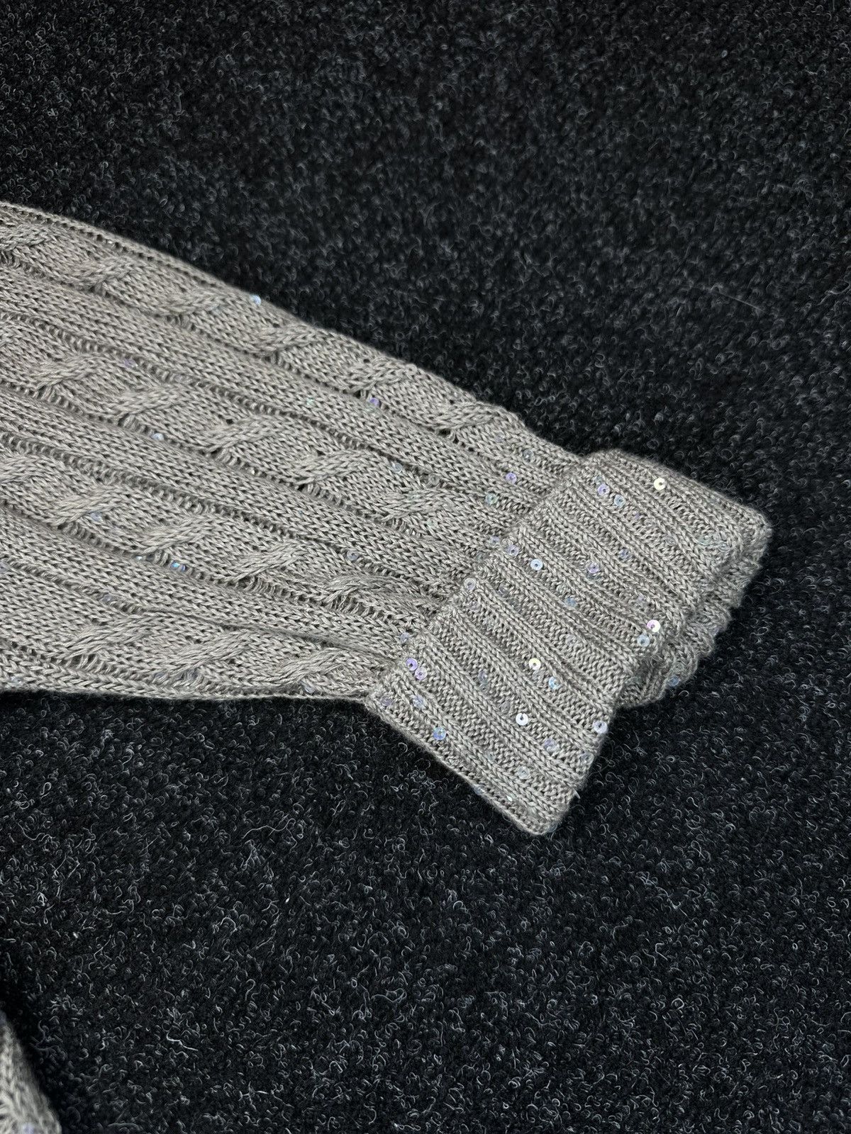 Brunello Cucinelli Brunello Cucinelli Linen Silk Sequin Knit Sweater Size M/L Size L / US 10 / IT 46 - 10 Thumbnail