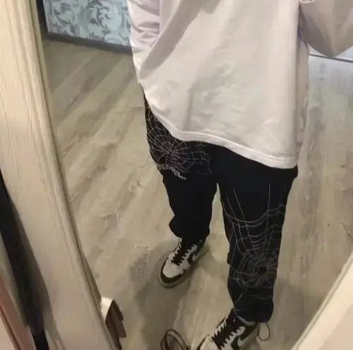 VIBE Spider Embroidery Baggy Harem Pants Streetwear Size US 30 / EU 46 - 2 Thumbnail