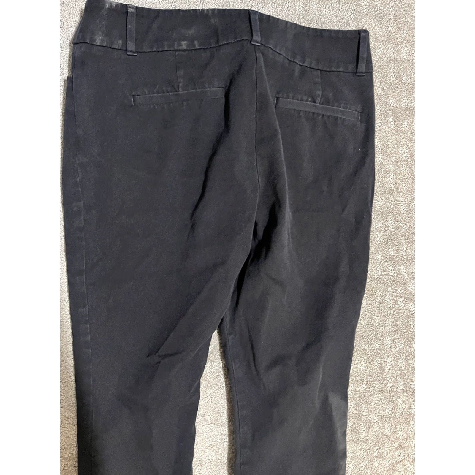Ann Taylor VINTAGE Ann Taylor LOFT Skinny Ankle Pants Women's Size 8 Black Chino Mid Rise Crop Size 30" / US 8 / IT 44 - 4 Thumbnail