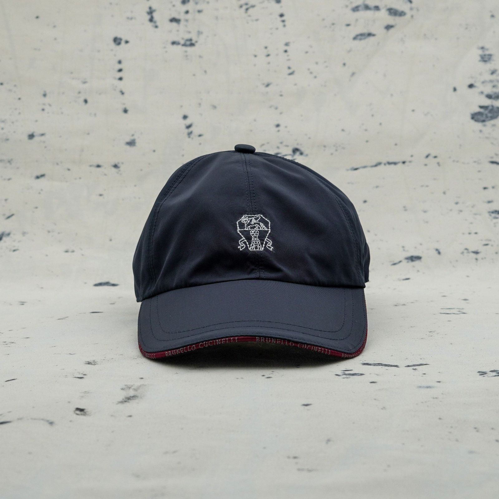 Brunello Cucinelli Brunello cucinelli nylon navy blue logo baseball cap hat Size ONE SIZE - 2 Thumbnail