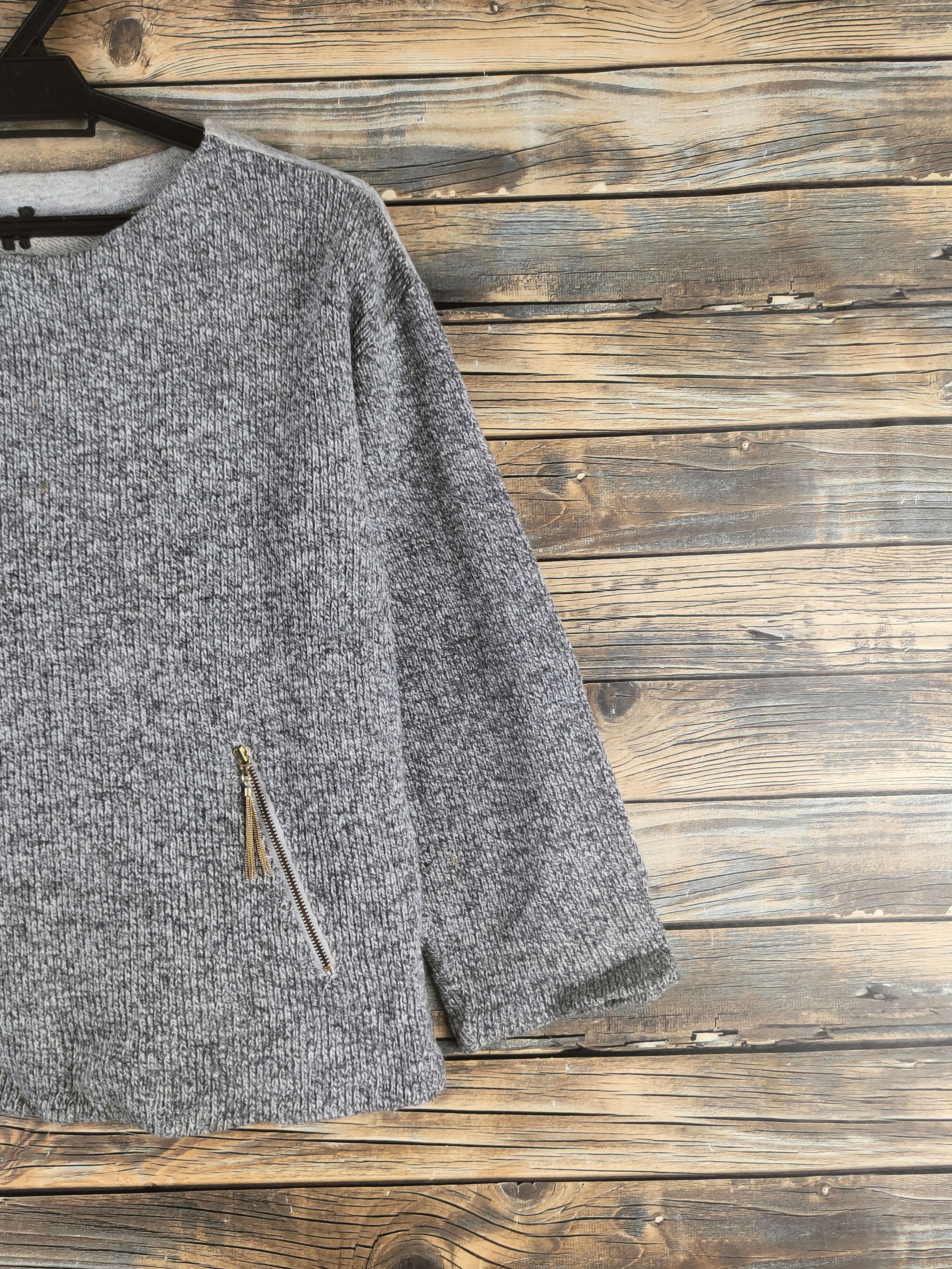 Japanese Brand DL Malla Gray Knitwear Sweatshirts #46-470 Size S / US 4 / IT 40 - 5 Thumbnail