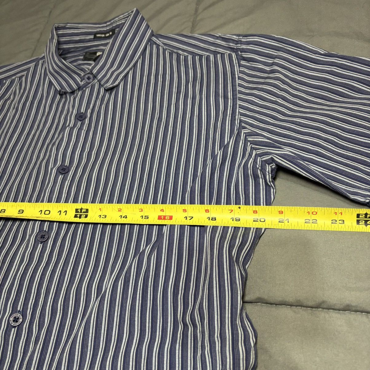 Anchor Blue Vintage Anchor Blue men’s stripped sz Large button up Y2K Size US L / EU 52-54 / 3 - 5 Thumbnail