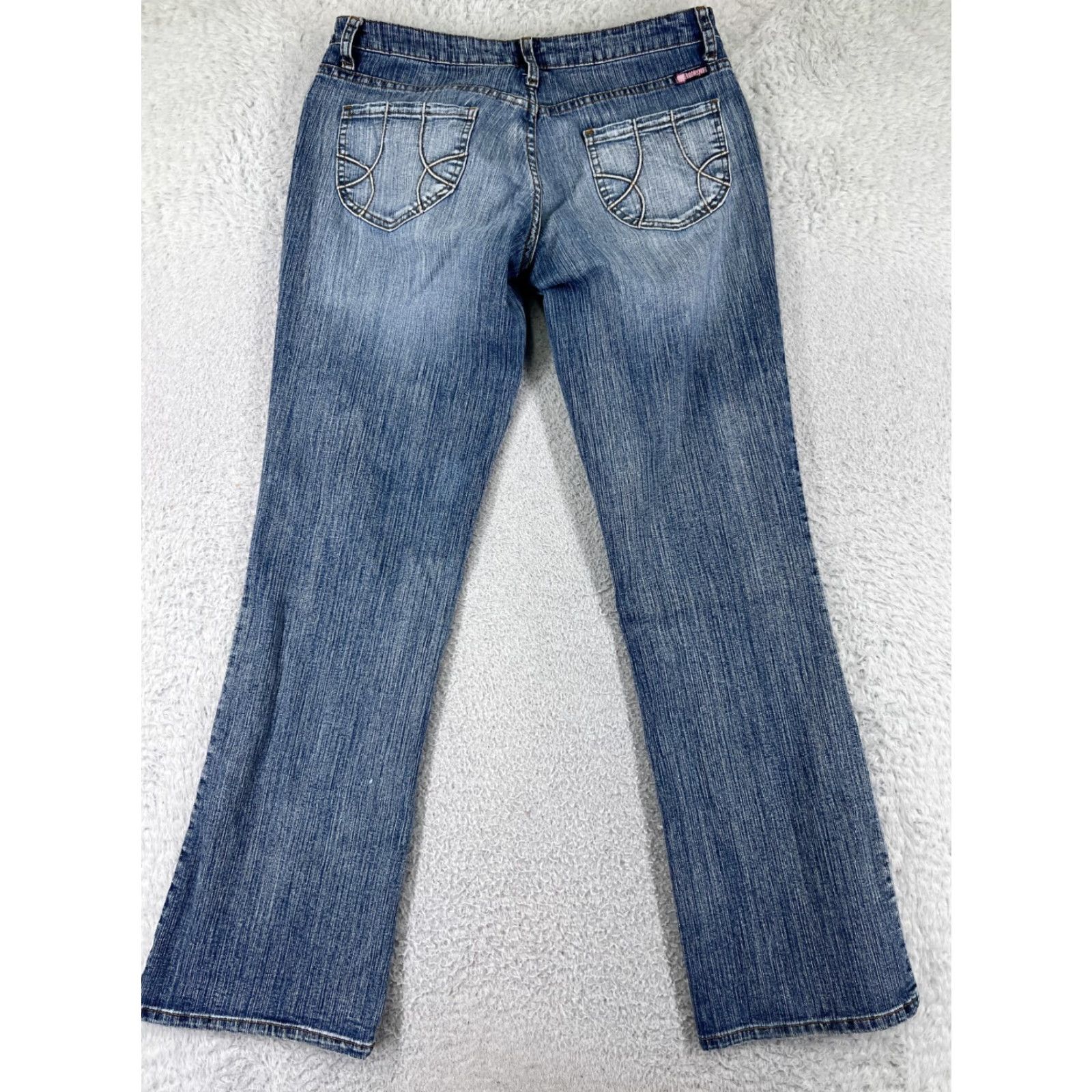 Vintage Bubblegum Jeans Womens 30 Blue Denim Bootcut Cotton Blend 30x32 Jeans Bootscut Womens Blue Bubblegum 90s Western Modern Classics Size 30" / US 8 / IT 44 - 2 Thumbnail