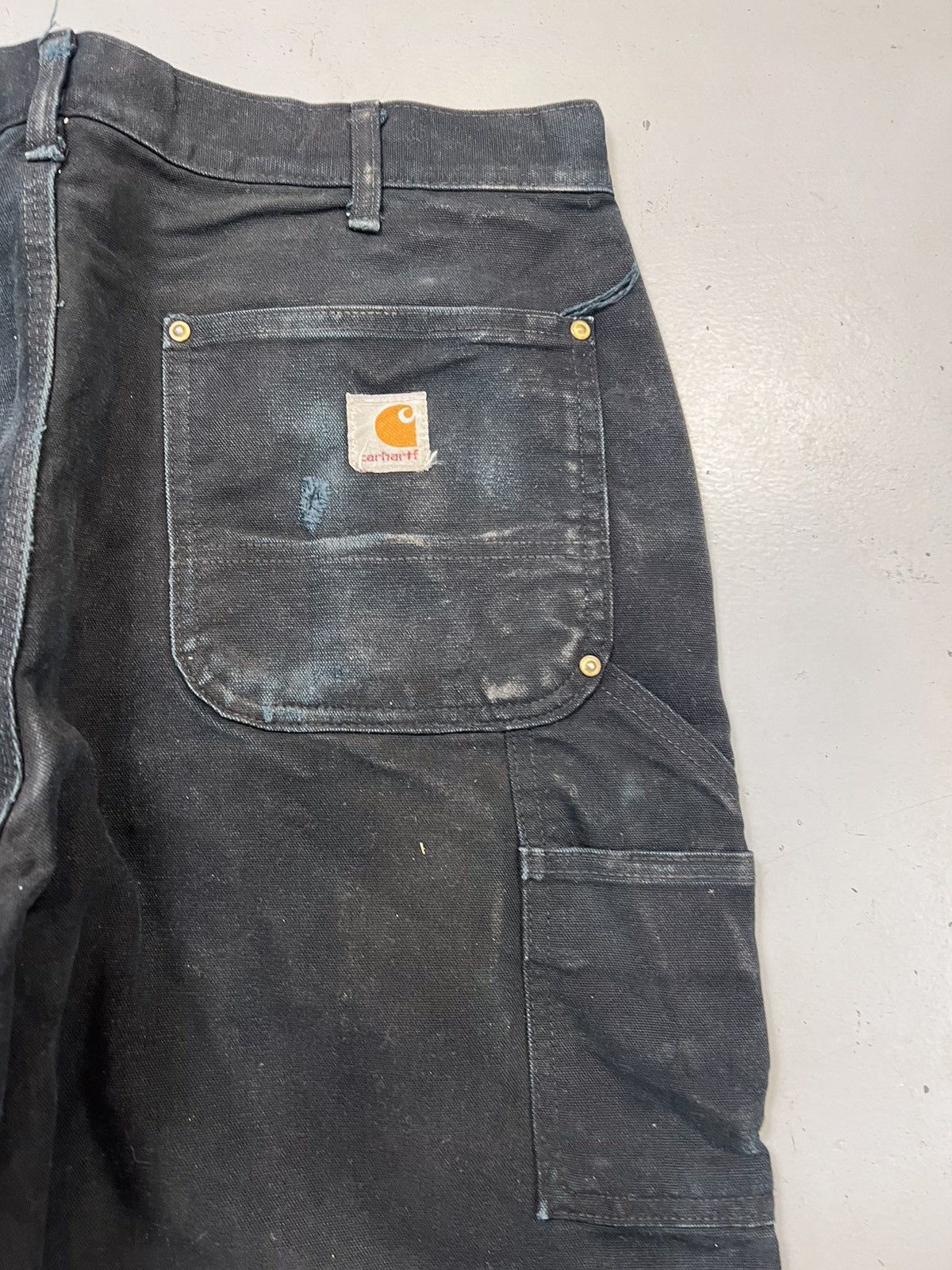 Carhartt Vintage Carhartt B01 blk double knee workwear denim Size US 34 / EU 50 - 9 Thumbnail