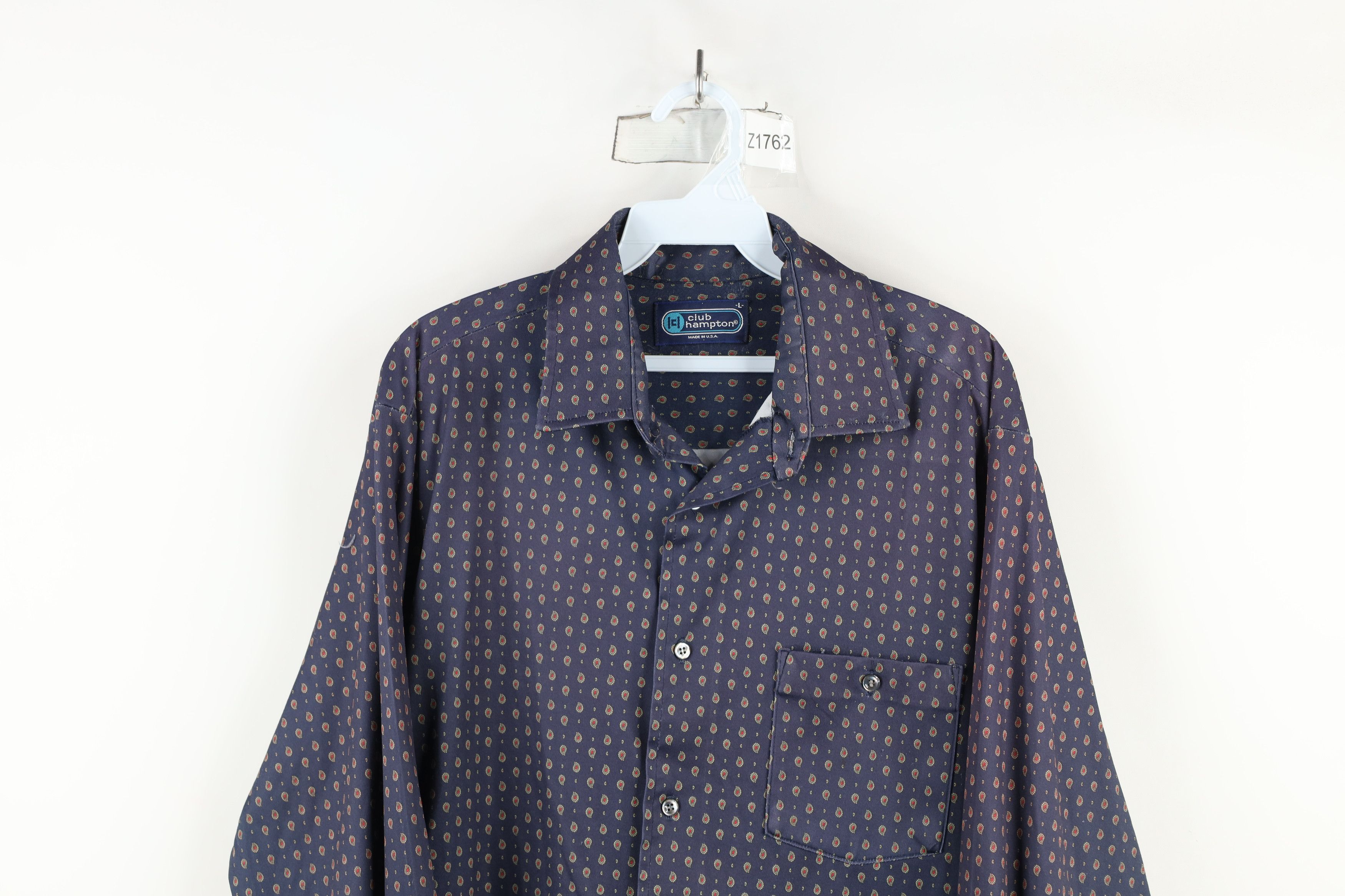 Vintage Vintage 70s Streetwear Paisley Collared Button Shirt USA Size US L / EU 52-54 / 3 - 2 Thumbnail