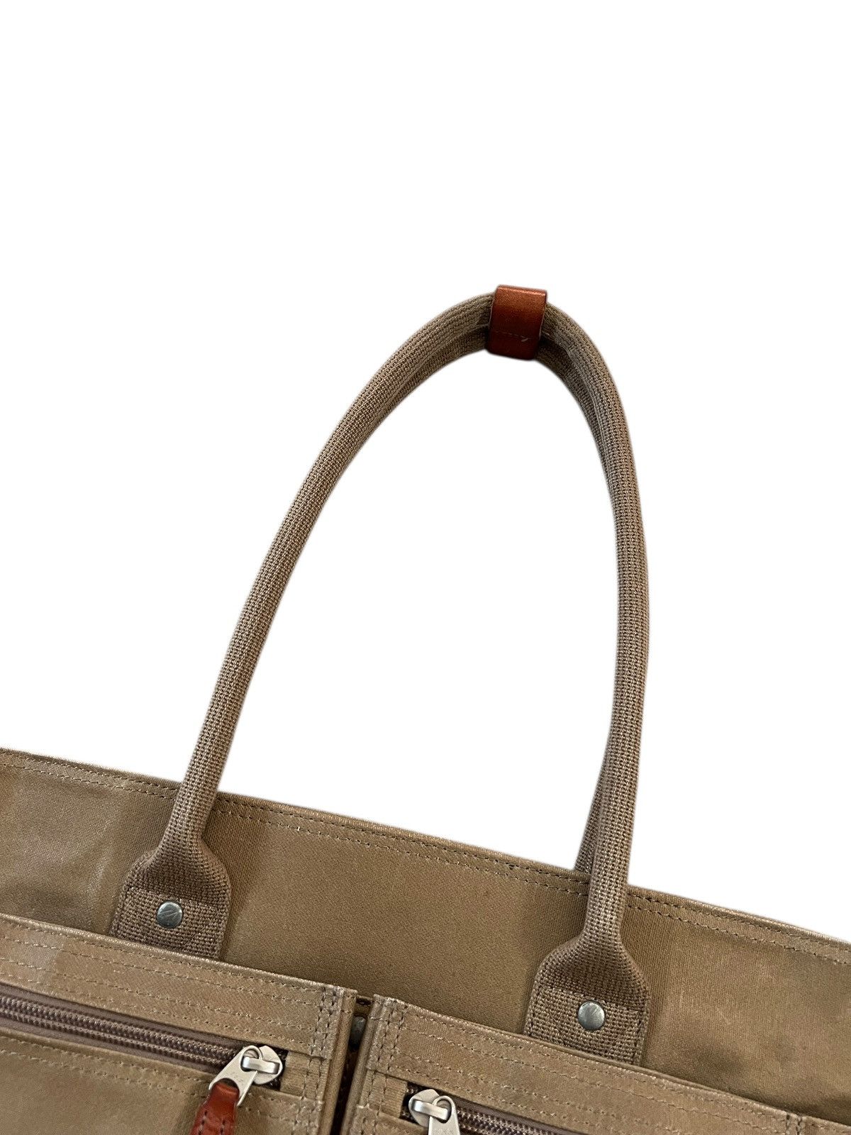 Porter Porter Coated Canvas Leather Tote Bag Size ONE SIZE - 3 Thumbnail
