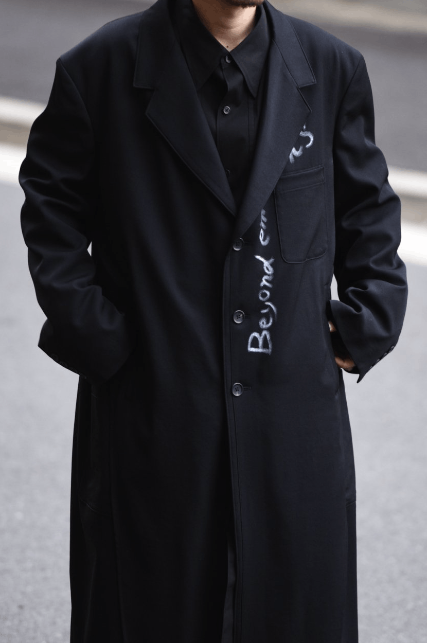Yohji Yamamoto Yohji Yamamoto Pour Homme - Double Layered Long Coat Size US L / EU 52-54 / 3 - 4 Thumbnail