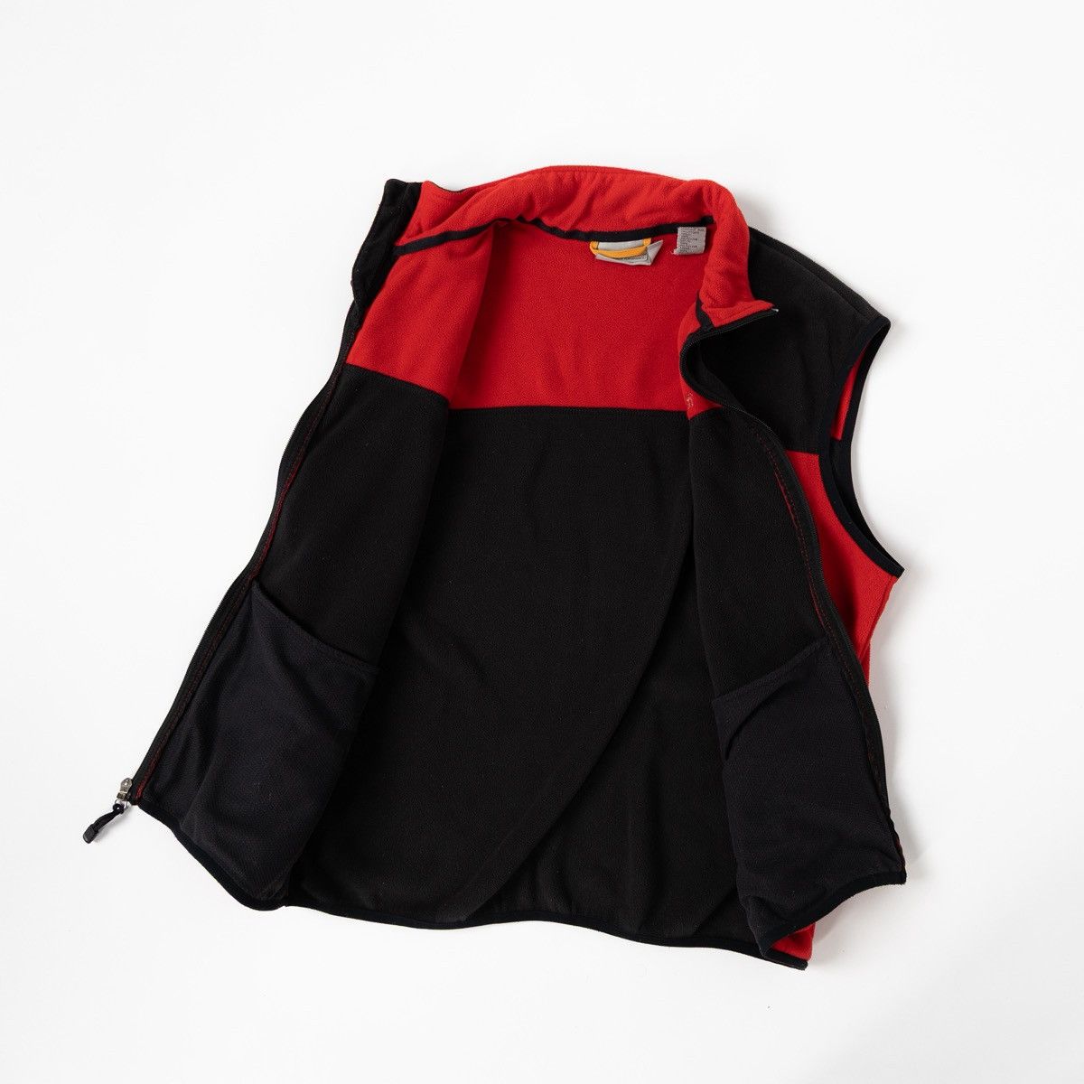 Timberland Timberland Vintage Mens Fleece Vest Red Black Full Zip Size US S / EU 44-46 / 1 - 2 Thumbnail