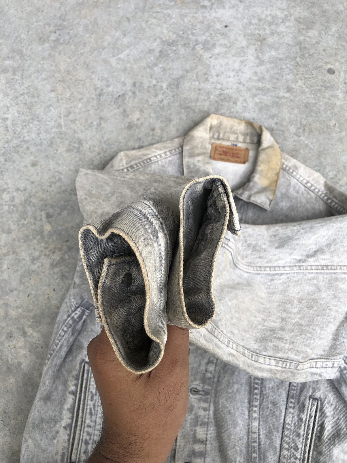 Levi's Vintage 80s Levis Denim Jacket Distressed Denim Size US M / EU 48-50 / 2 - 12 Thumbnail