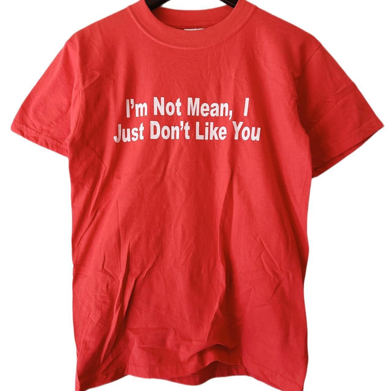 Vintage Vintage 90s 00s Humor I’m Not Mean Tee Comedy Satire Ironic Size US S / EU 44-46 / 1 - 1 Thumbnail