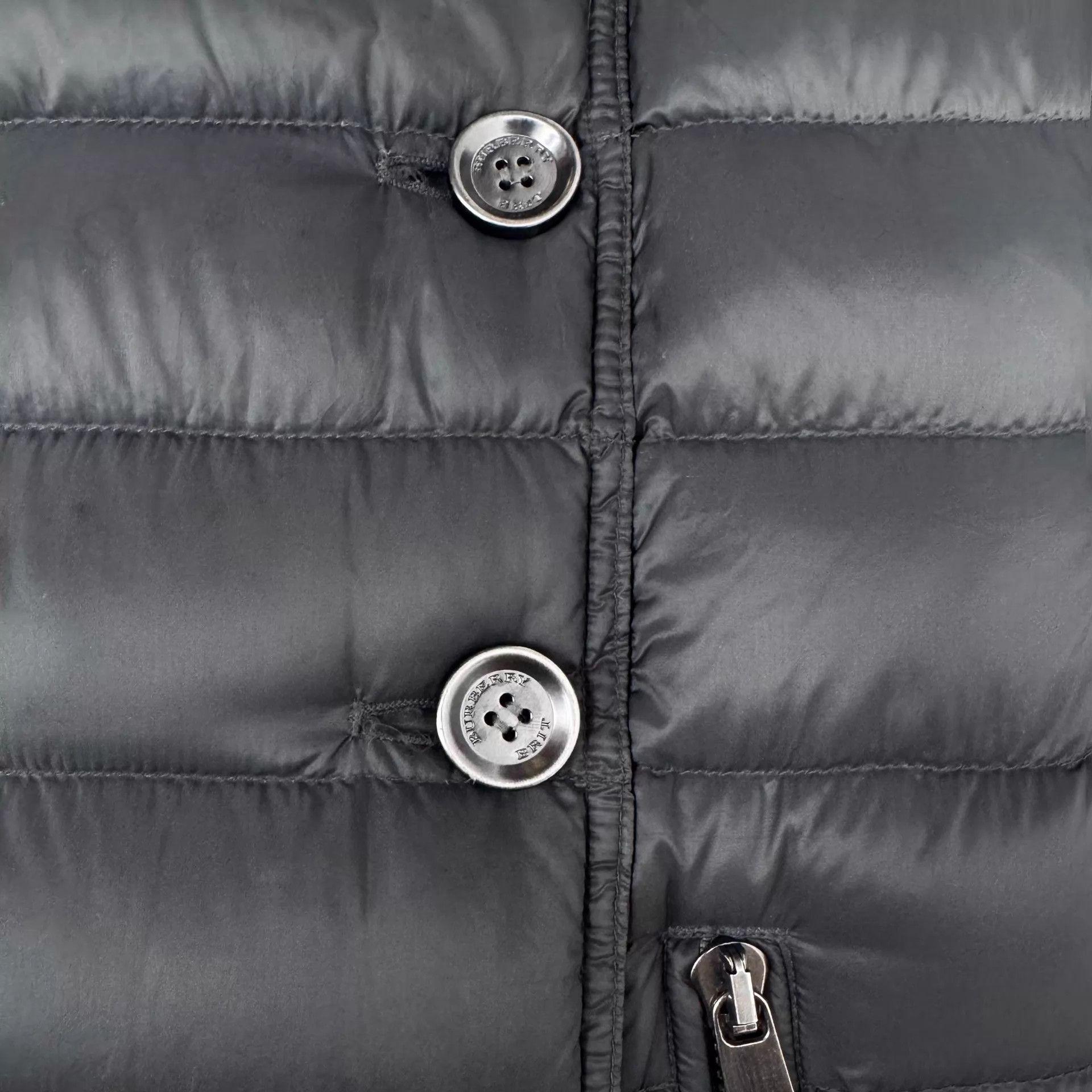 Burberry Burberry Black Stripe Double Breasted Hooded Down Jacket S Size S / US 4 / IT 40 - 4 Thumbnail