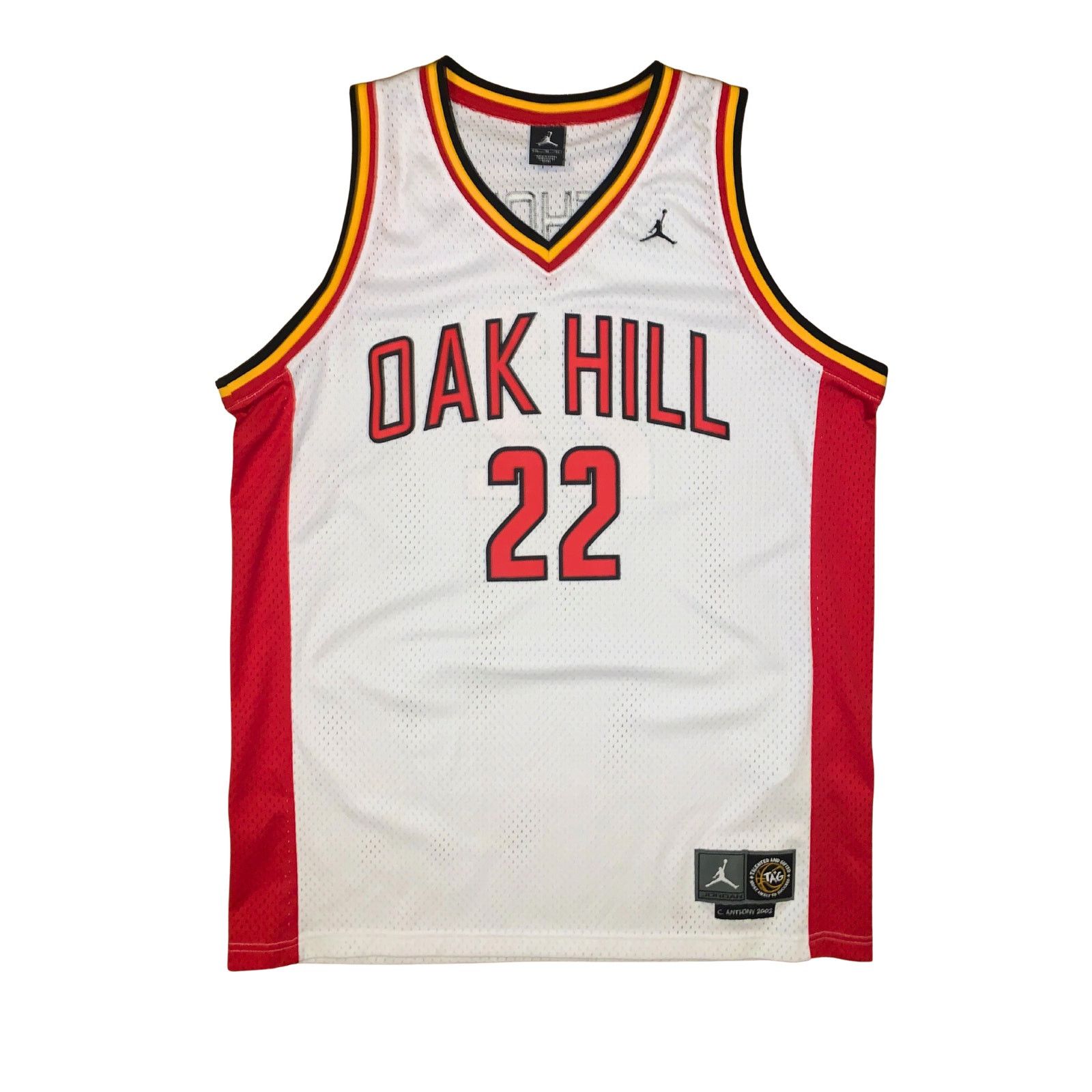 Jordan Brand Carmelo Anthony Oak Hill Jordan Brand Jersey #22 XL White Size US XL / EU 56 / 4 - 1 Thumbnail