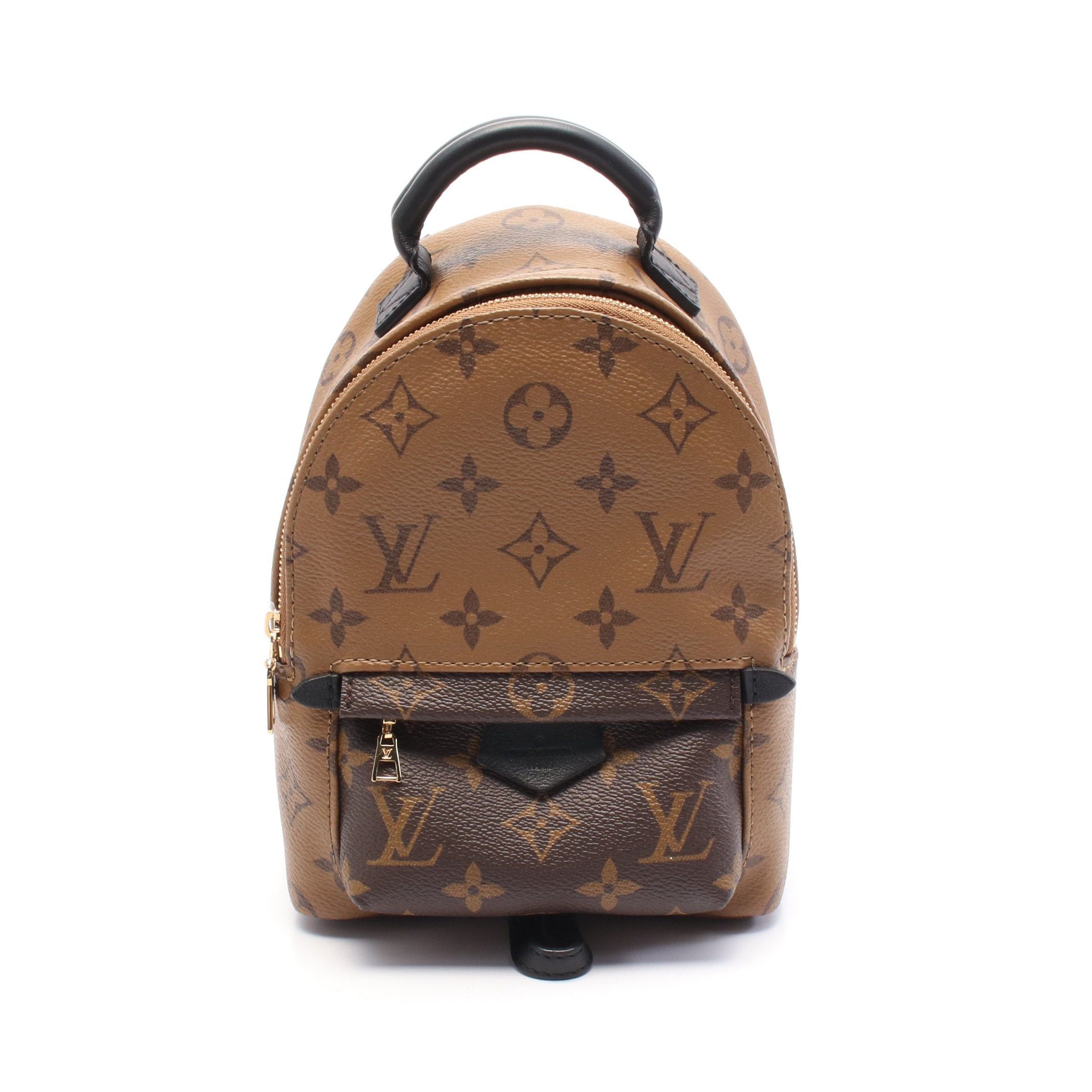 Louis Vuitton Louis Vuitton Palm Springs Backpack Mini Monogram Reverse Rucksack Leather Light Brown Dark Size ONE SIZE - 1 Thumbnail