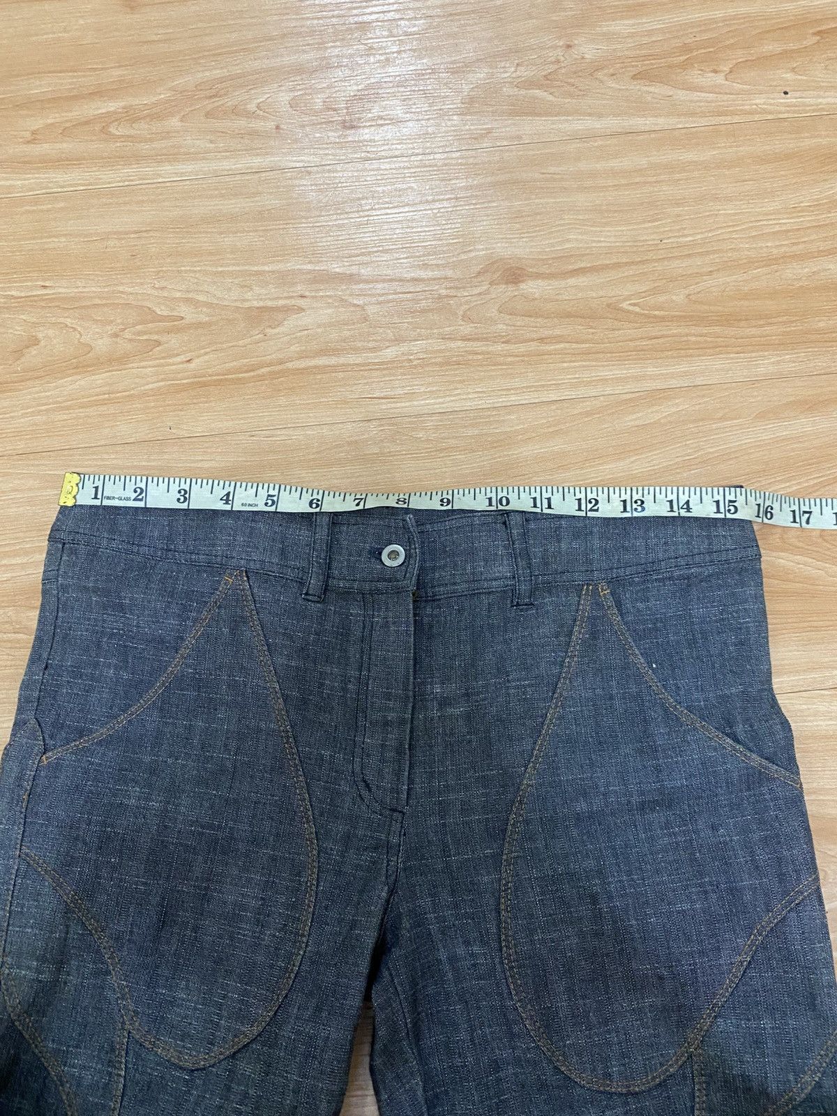 Japanese Brand LA TENDA WAXED BLACK BOOTCUT DENIM NICE DESIGN VERY RARE Size 31" - 14 Thumbnail