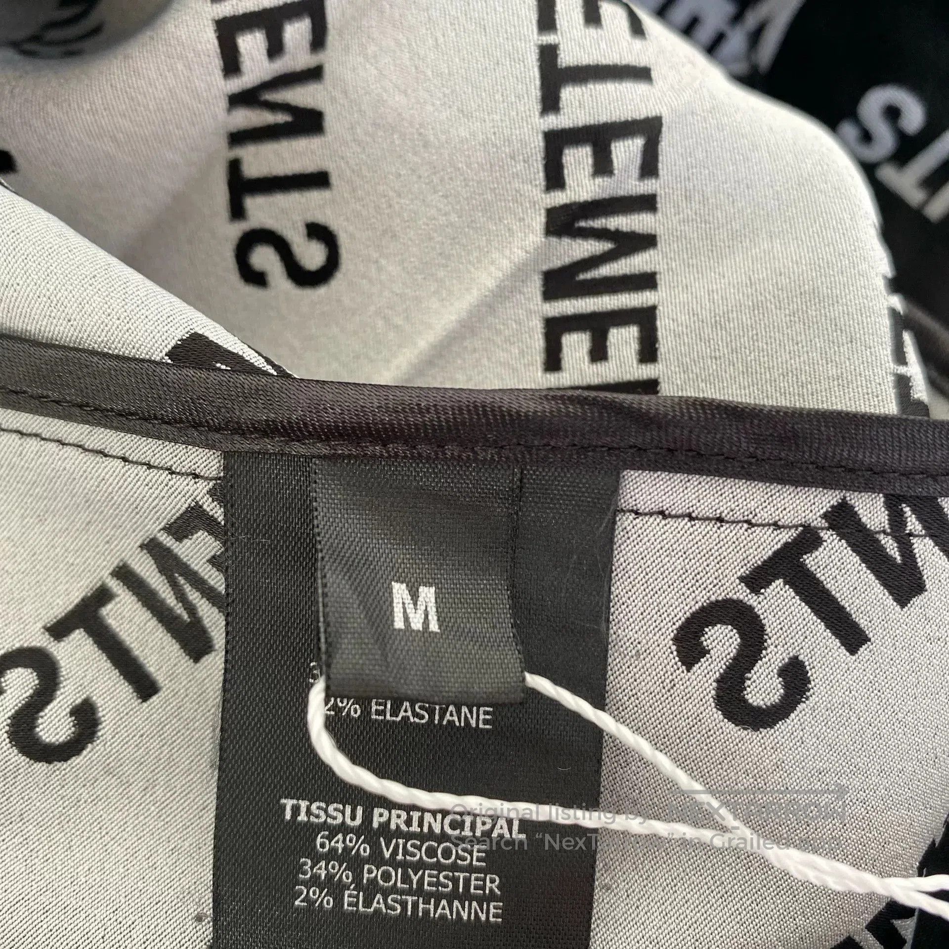 Vetements VETEMENTS Black Letter Print Skirt. Size US 36 / EU 52 - 7 Thumbnail