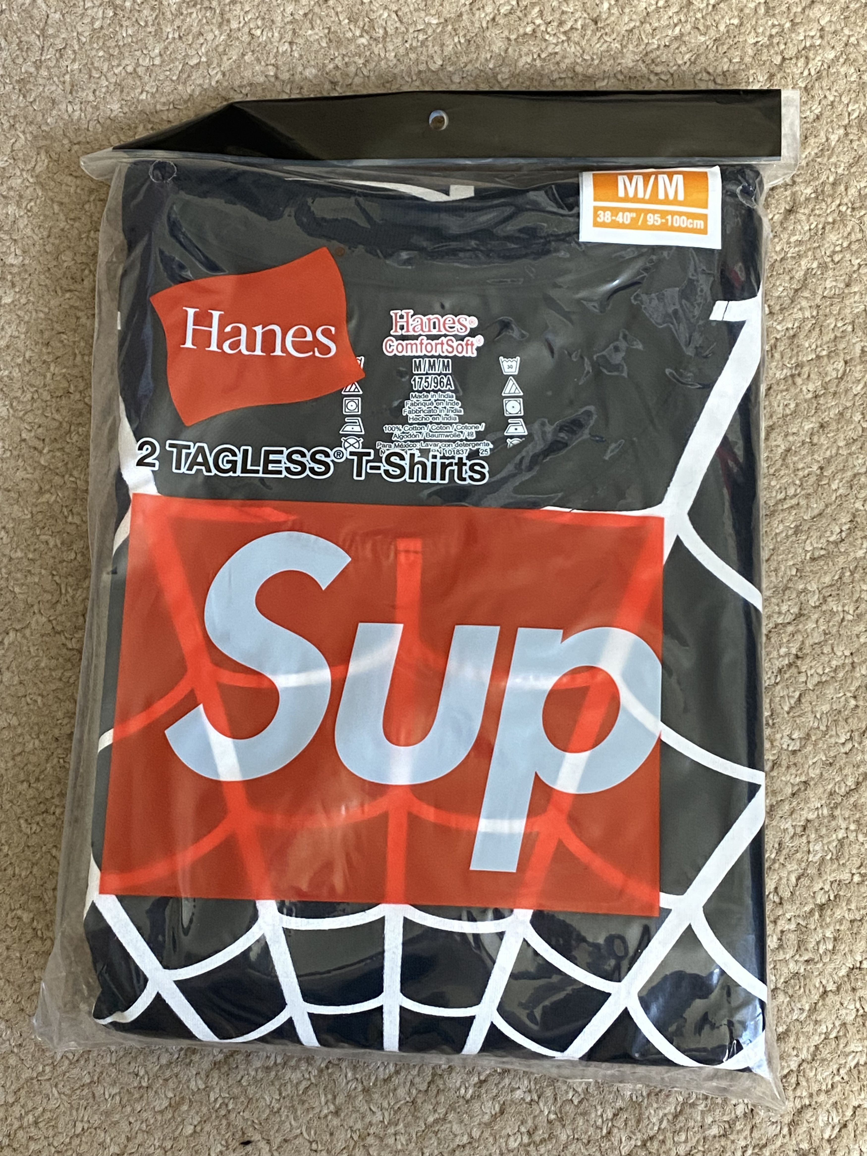 Supreme Supreme Hanes Spider-Man Tagless Tees (2 Pack) Size US M / EU 48-50 / 2 - 1 Thumbnail