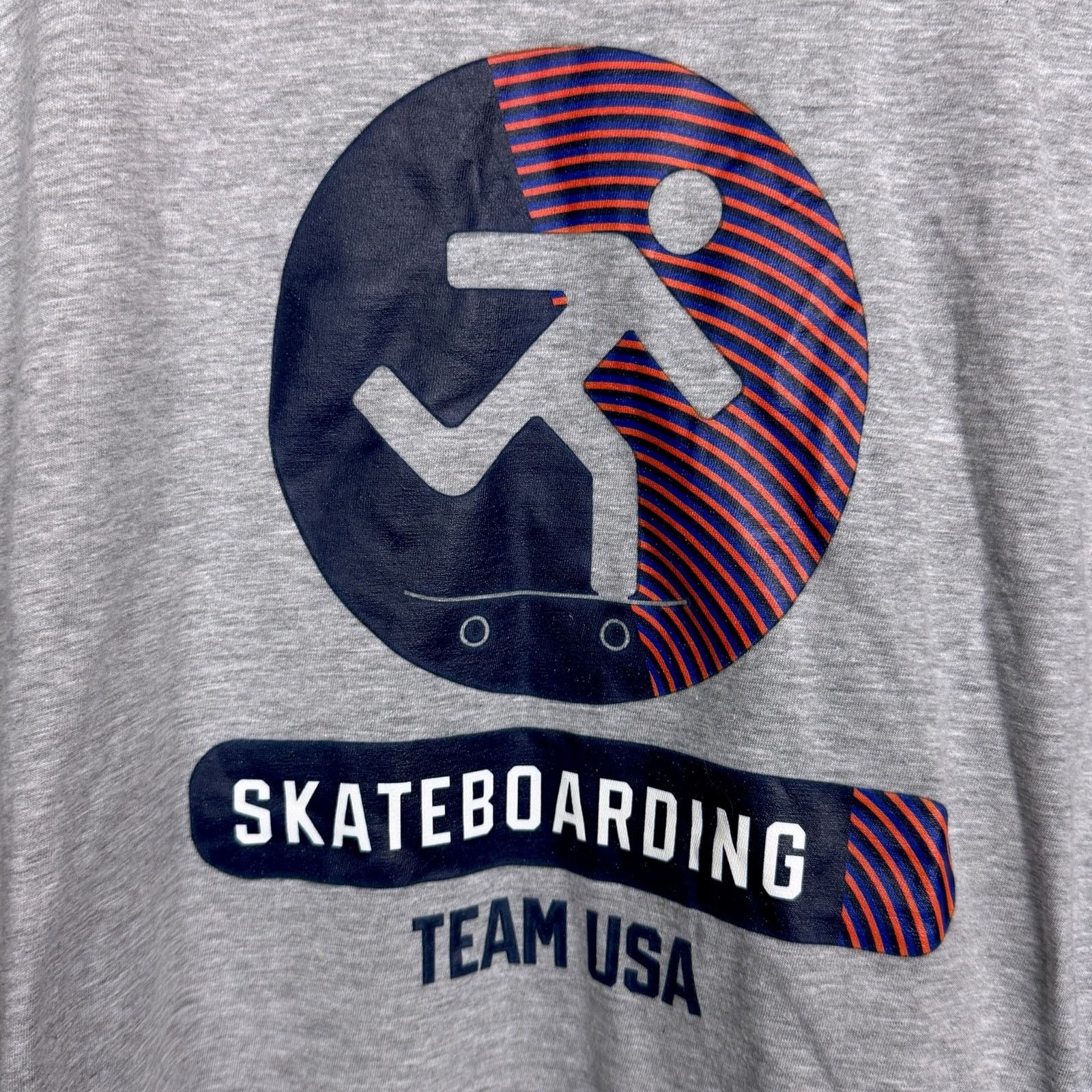 USA Olympics Skateboarding Team USA Olympics Men's XL Gray Short Sleeve T Size US XL / EU 56 / 4 - 3 Thumbnail