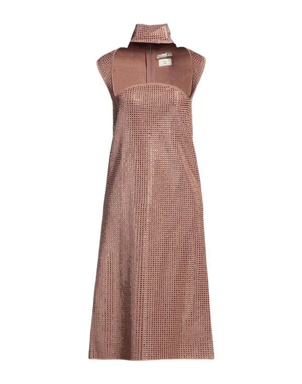 Bottega Veneta o1y0725 Midi Dress in Blush Size XS / US 0-2 / IT 36-38 - 1 Thumbnail