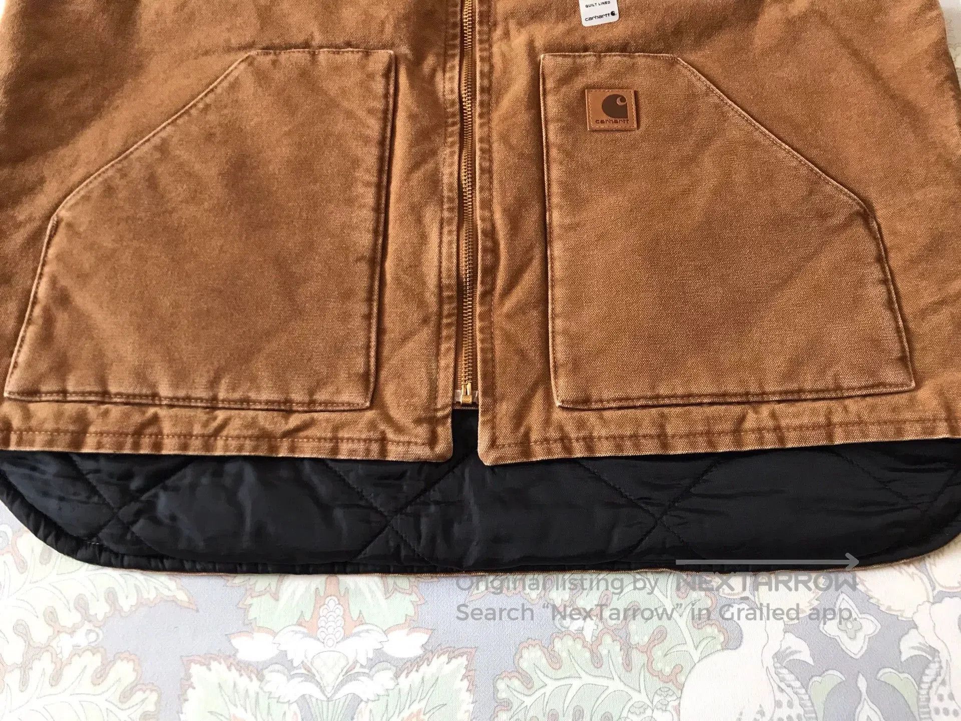 Carhartt Carhartt V02 Brown XL Canvas Vest. Size US XL / EU 56 / 4 - 4 Thumbnail