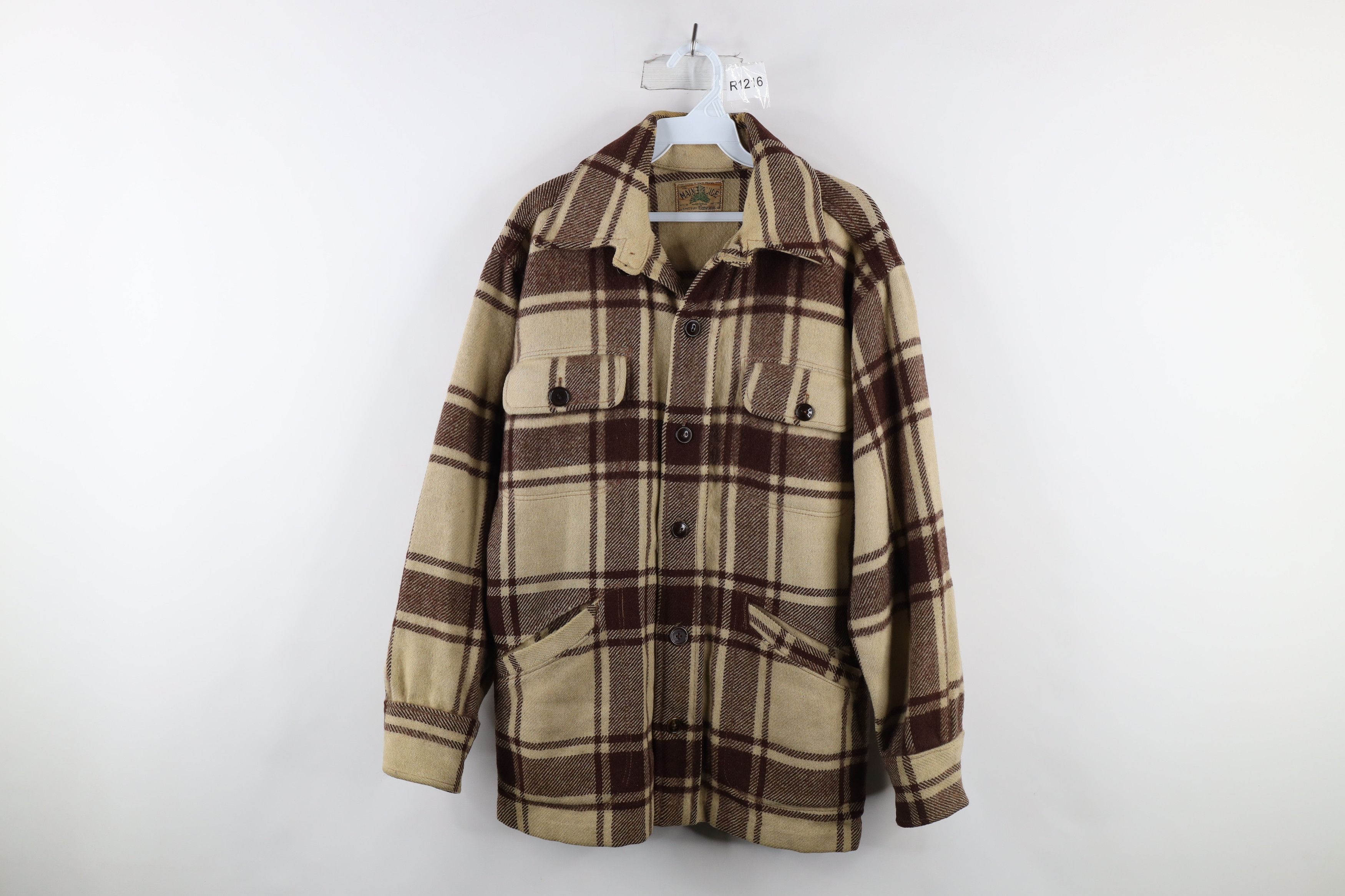 image of Vintage 60S 70's Streetwear Button Shirt Jacket Jac Shirt Usa, Men's (Size Large)