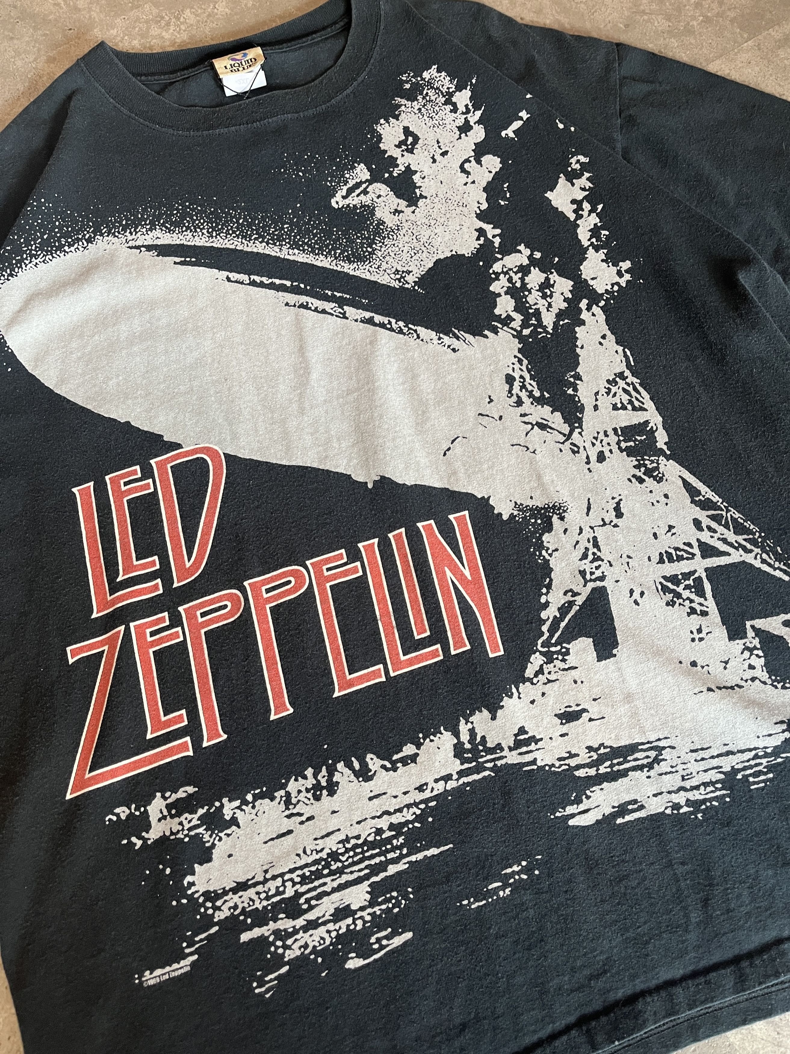 Vintage "RARE" LED ZEPPELIN CRASHING PLANE Size US XXL / EU 58 / 5 - 2 Thumbnail