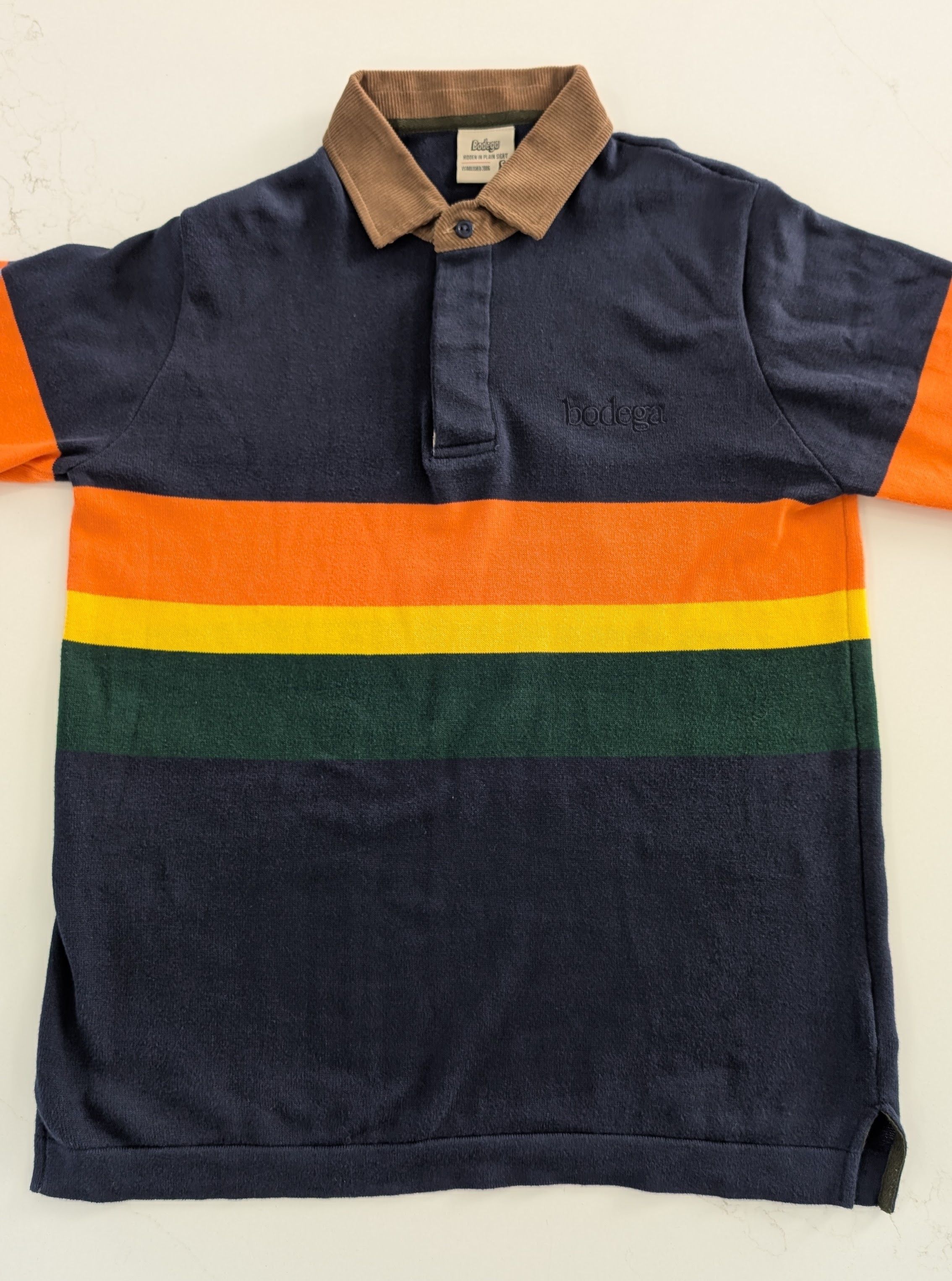 Bodega Bodega Knit Rugby Sweater Mens Small Size US S / EU 44-46 / 1 - 2 Thumbnail
