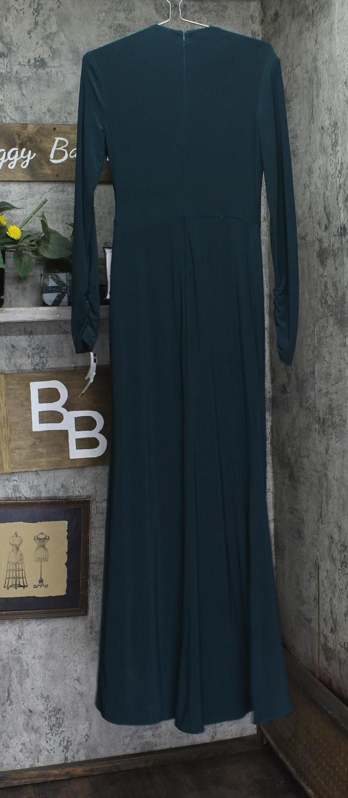 Other Betsy & Adam Womens Dress With Slit A25412 Pine Green 6 Size M / US 6-8 / IT 42-44 - 2 Thumbnail