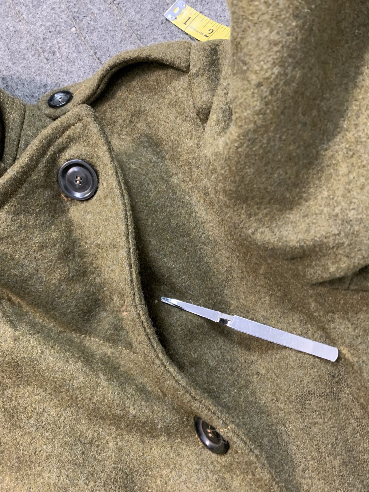 Other 80s Military Wool Greatcoat Pattern Dismounted Olive Green Size US M / EU 48-50 / 2 - 13 Thumbnail