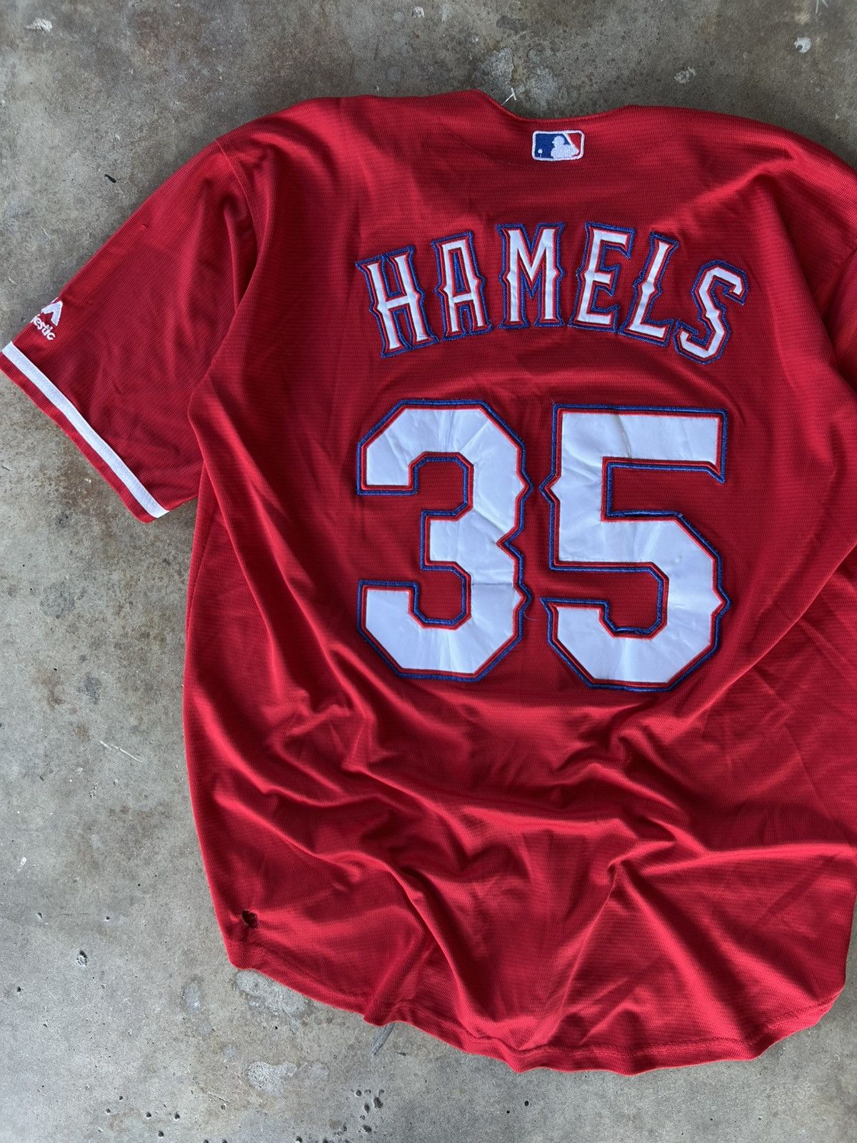 Vintage Vintage MLB Texas Rangers Hamels Stitched Baseball Jersey Size US M / EU 48-50 / 2 - 2 Thumbnail