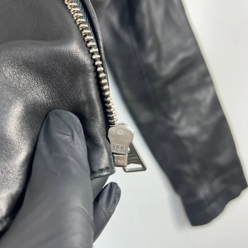 Allsaints AllSaints Leather Biker Jacket Quilted Black Size EU 38 Size M / US 6-8 / IT 42-44 - 4 Thumbnail