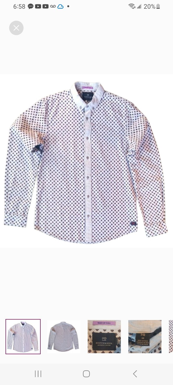 Scotch & Soda SCOTCH & SODA 'Wake Up Call' Long-Sleeve Shirt Size US L / EU 52-54 / 3 - 1 Thumbnail