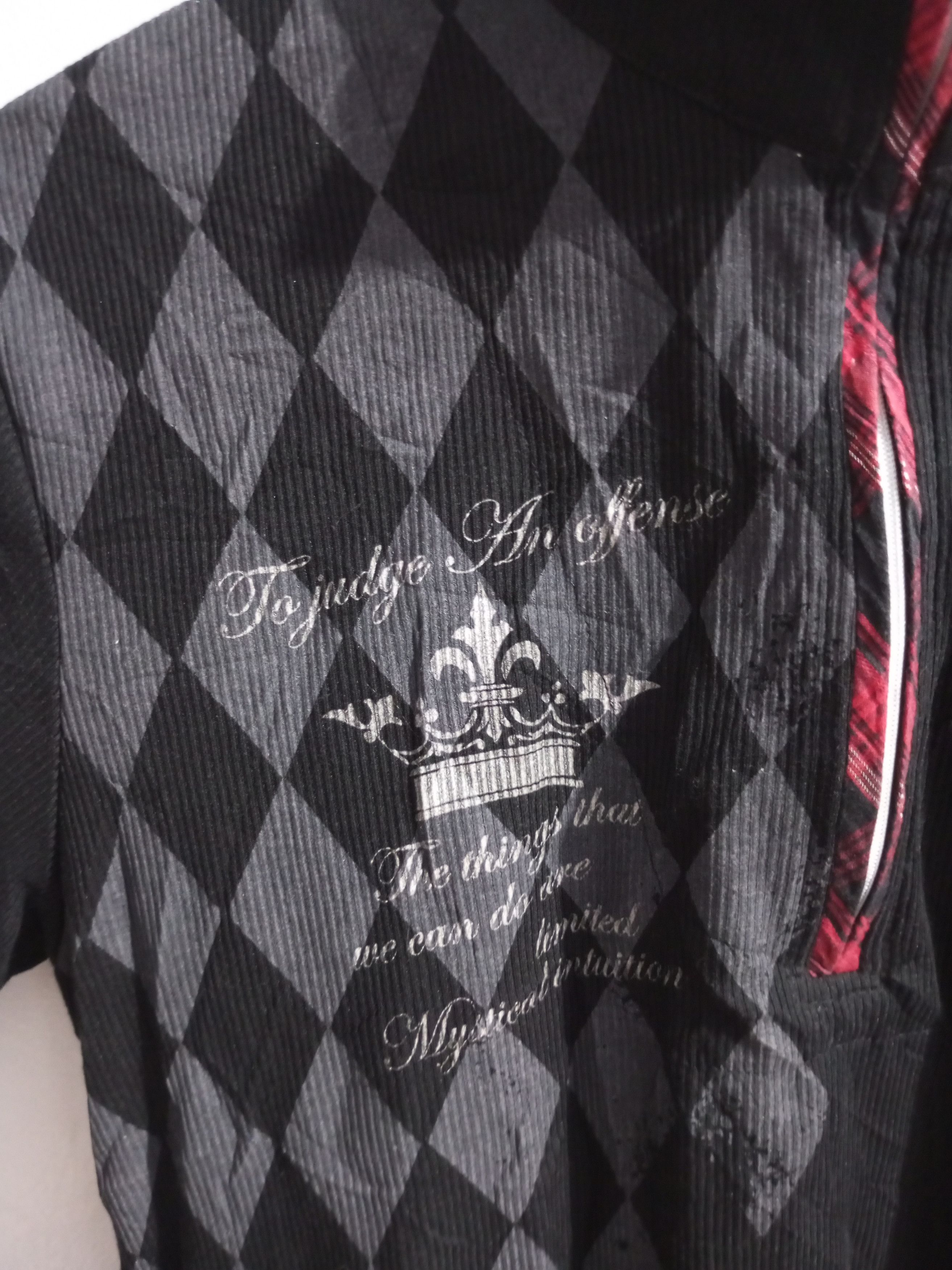 Hysteric Glamour Vintage mind games double layer colar poem polo shirt Size US L / EU 52-54 / 3 - 4 Thumbnail