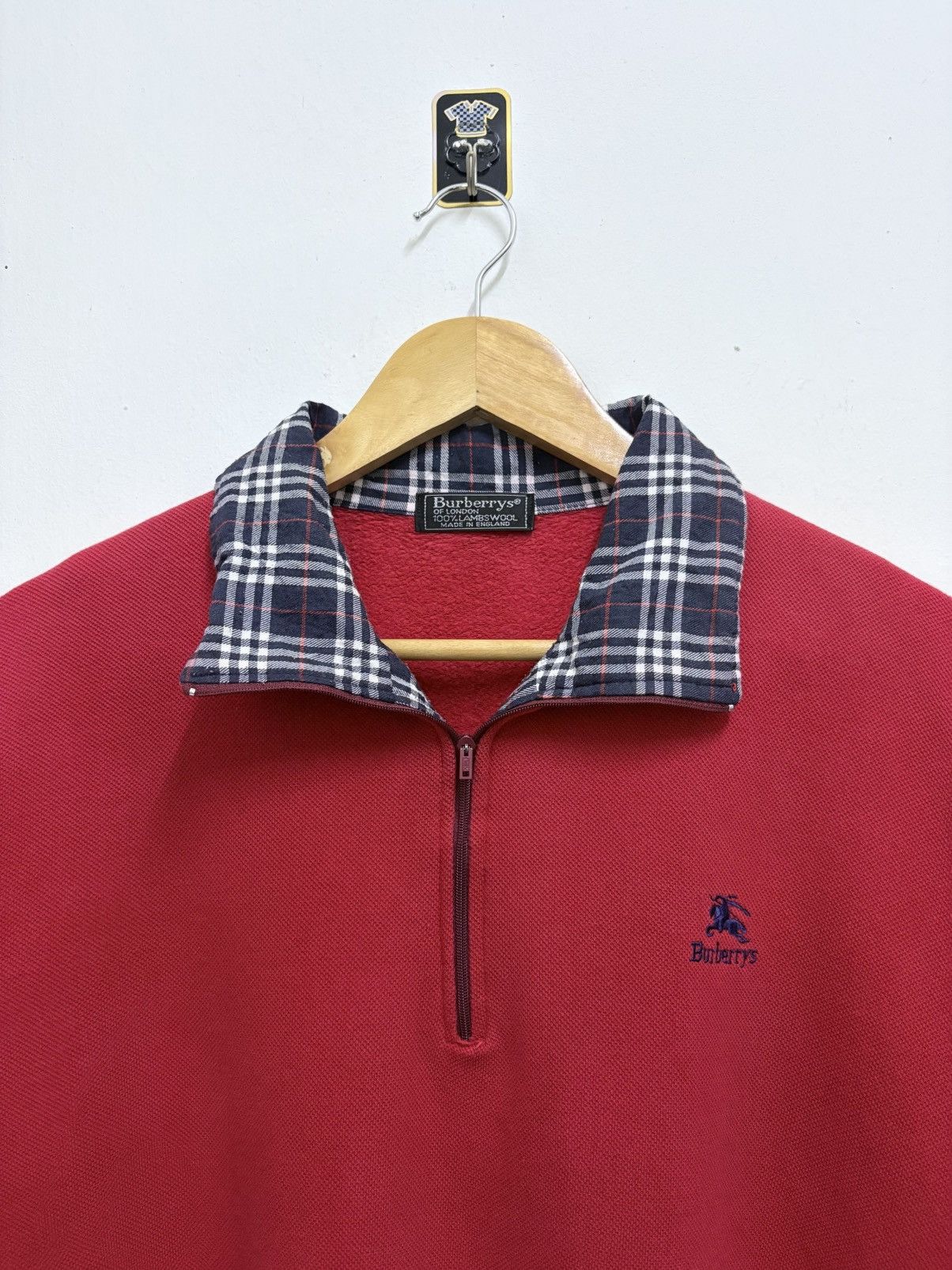 Burberry Vintage 90's Burberry of London Check Collar Halfzipper Size US M / EU 48-50 / 2 - 3 Thumbnail