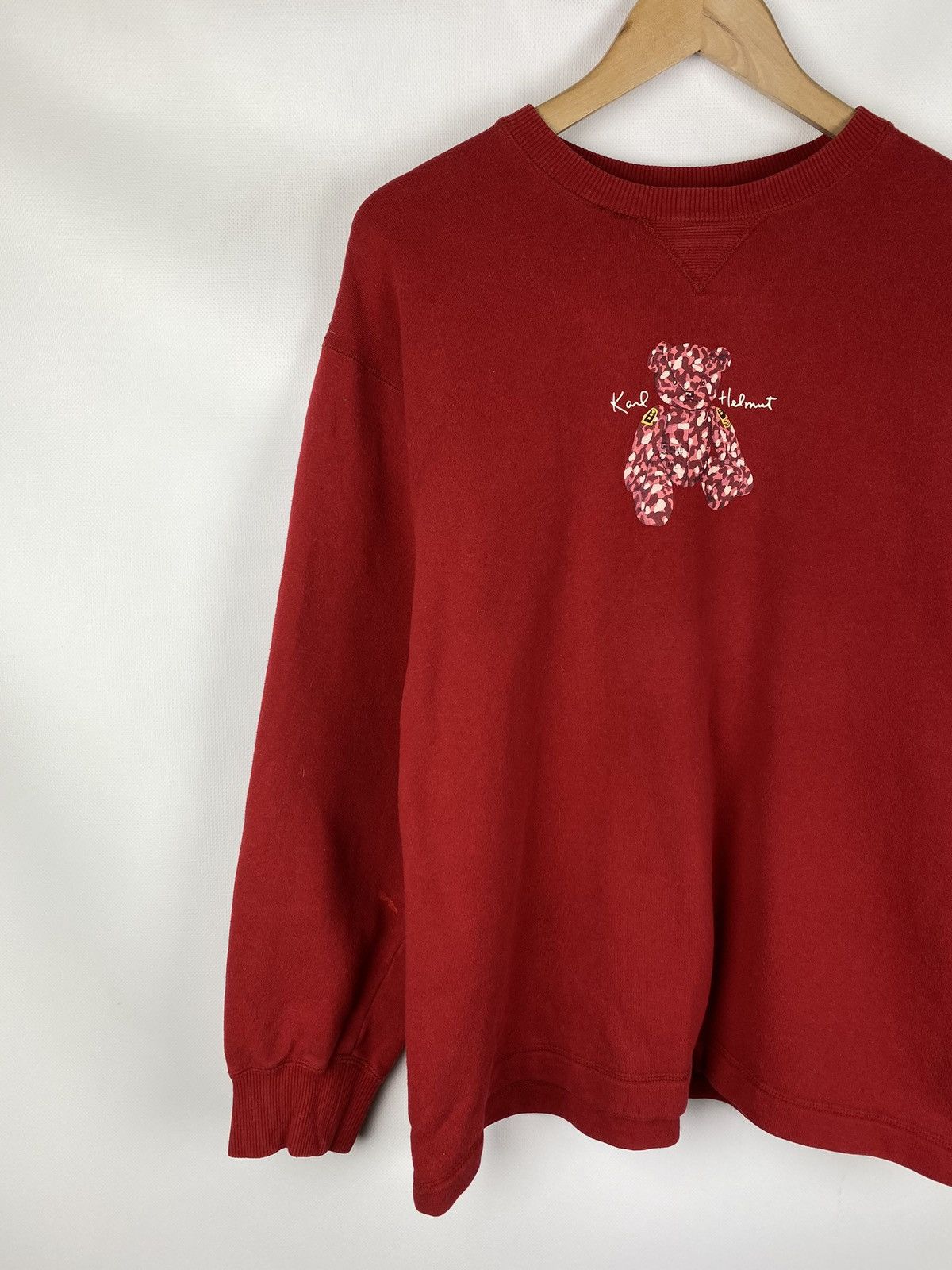 Japanese Brand × Karl Helmut Karl Helmut Pink House Bear Logo men’s sweatshirt Japan Size US M / EU 48-50 / 2 - 2 Thumbnail