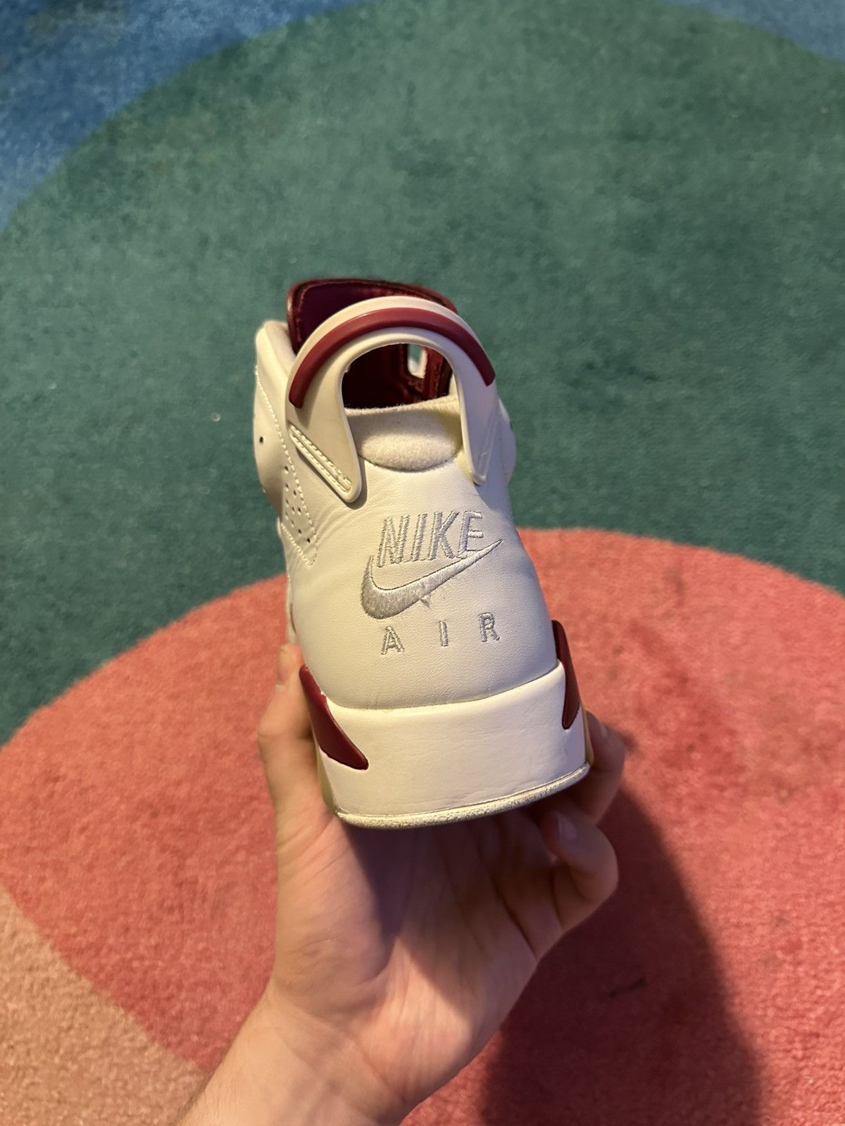 Jordan Brand Air Jordan 6 Retro Maroon 2015 Size US 11.5 / EU 44-45 - 6 Thumbnail