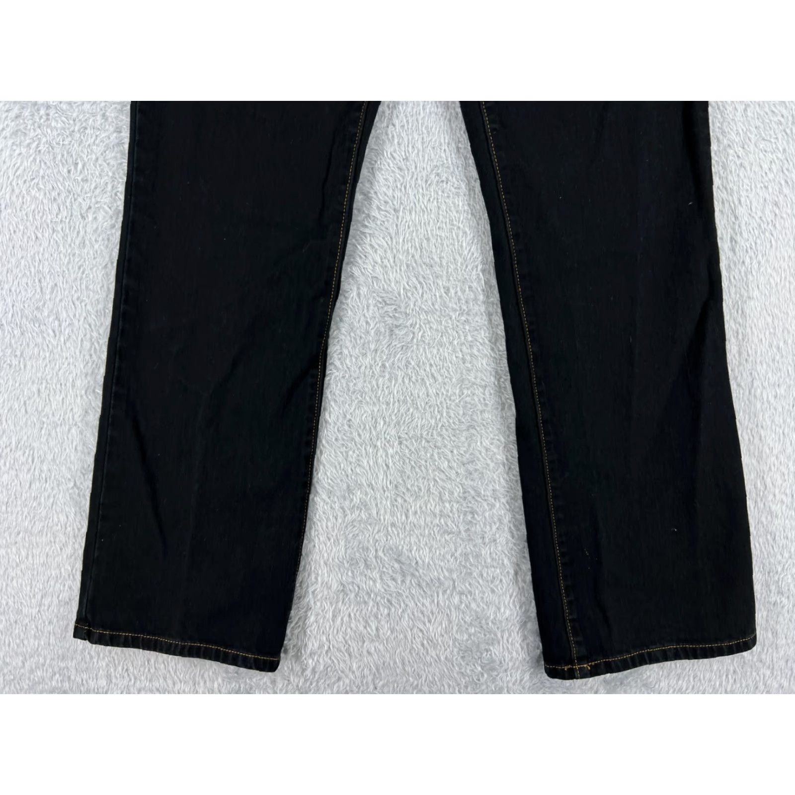 Calvin Klein Calvin Klein Black Bootcut Jeans Women 6 Mid Rise Denim 26x30 Stretch Regular Fit Size 28" / US 6 / IT 42 - 2 Thumbnail