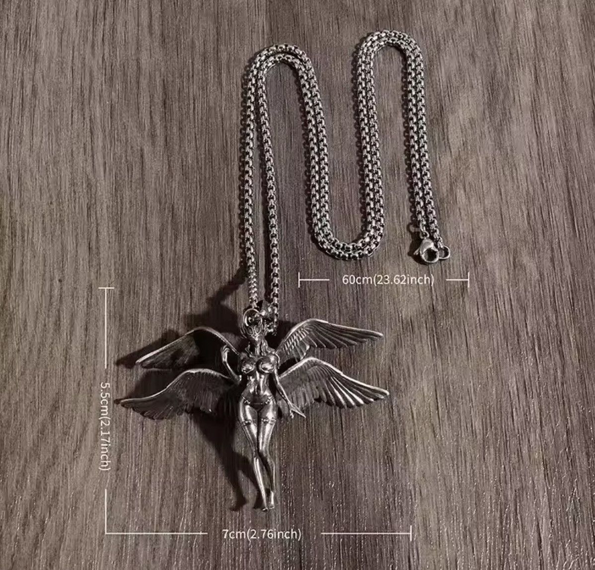 Vintage Sexy Angel Wings Necklace Size ONE SIZE - 5 Thumbnail