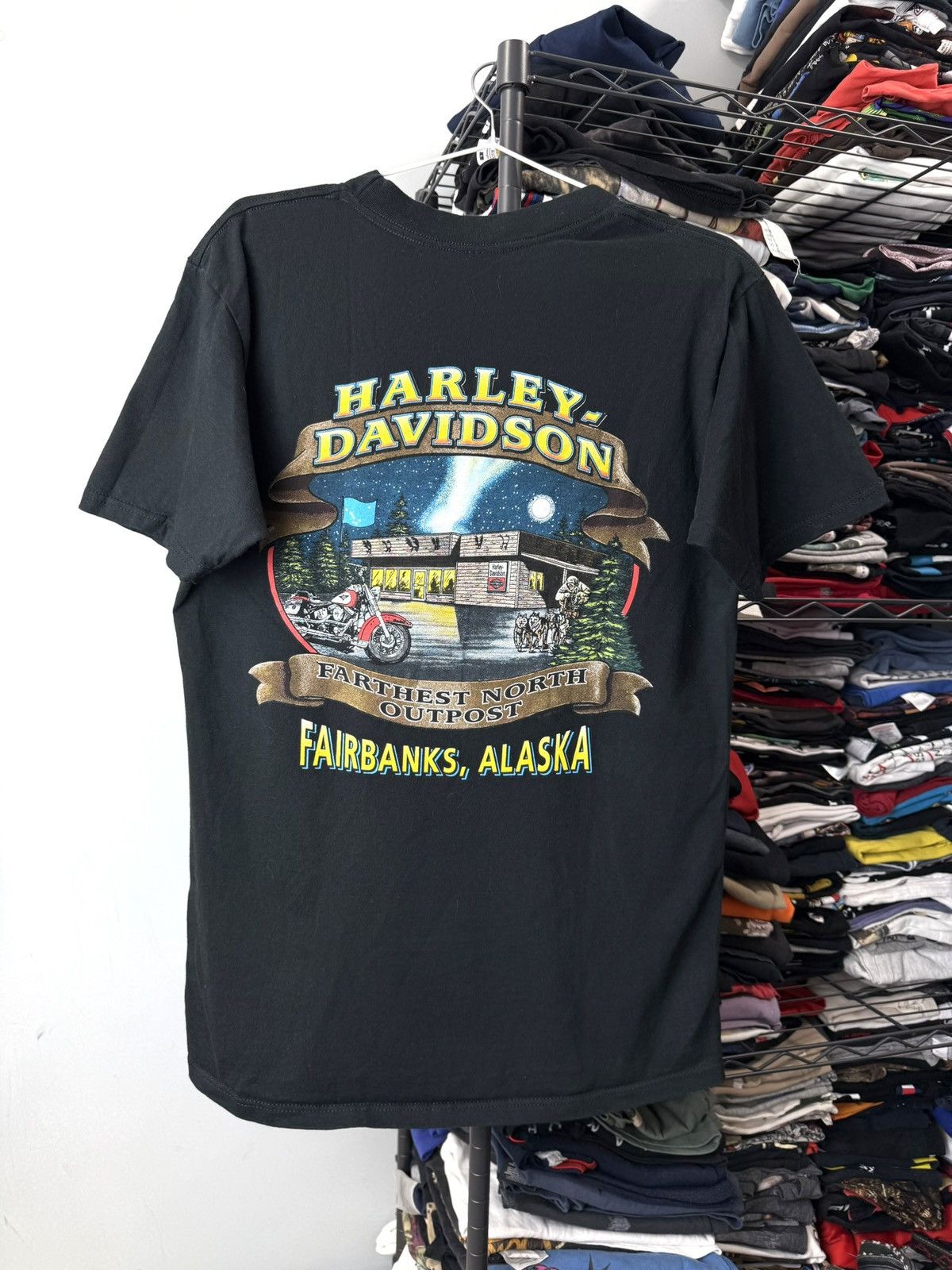 Harley Davidson Rare! Vintage 1998 Harley Davidson Alaska T Shirt Size US M / EU 48-50 / 2 - 1 Thumbnail