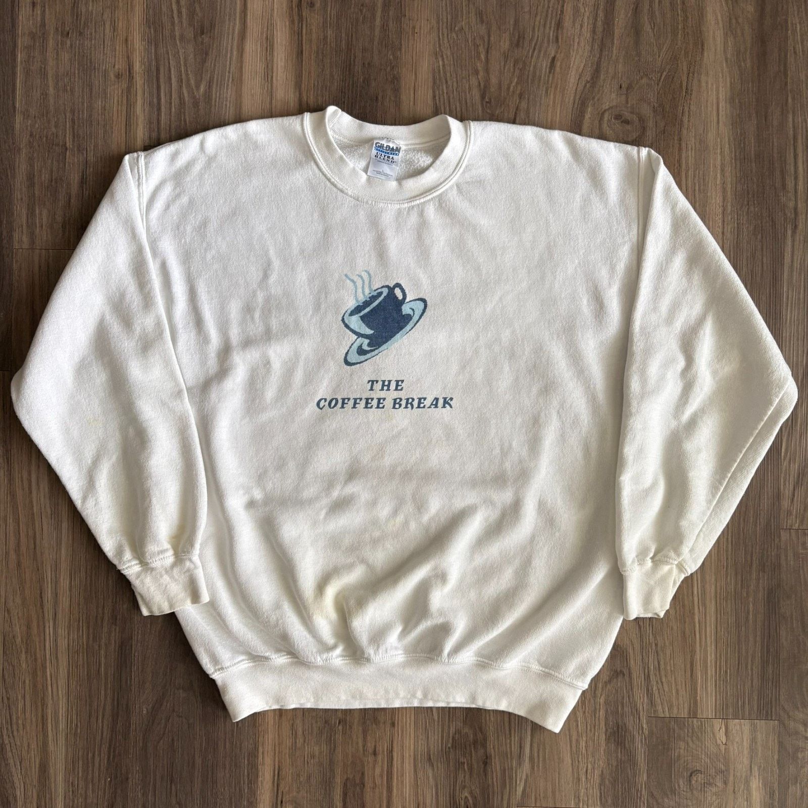 Vintage Vintage Coffee Sweatshirt Men's Size L 1990s Worn Size US L / EU 52-54 / 3 - 1 Thumbnail