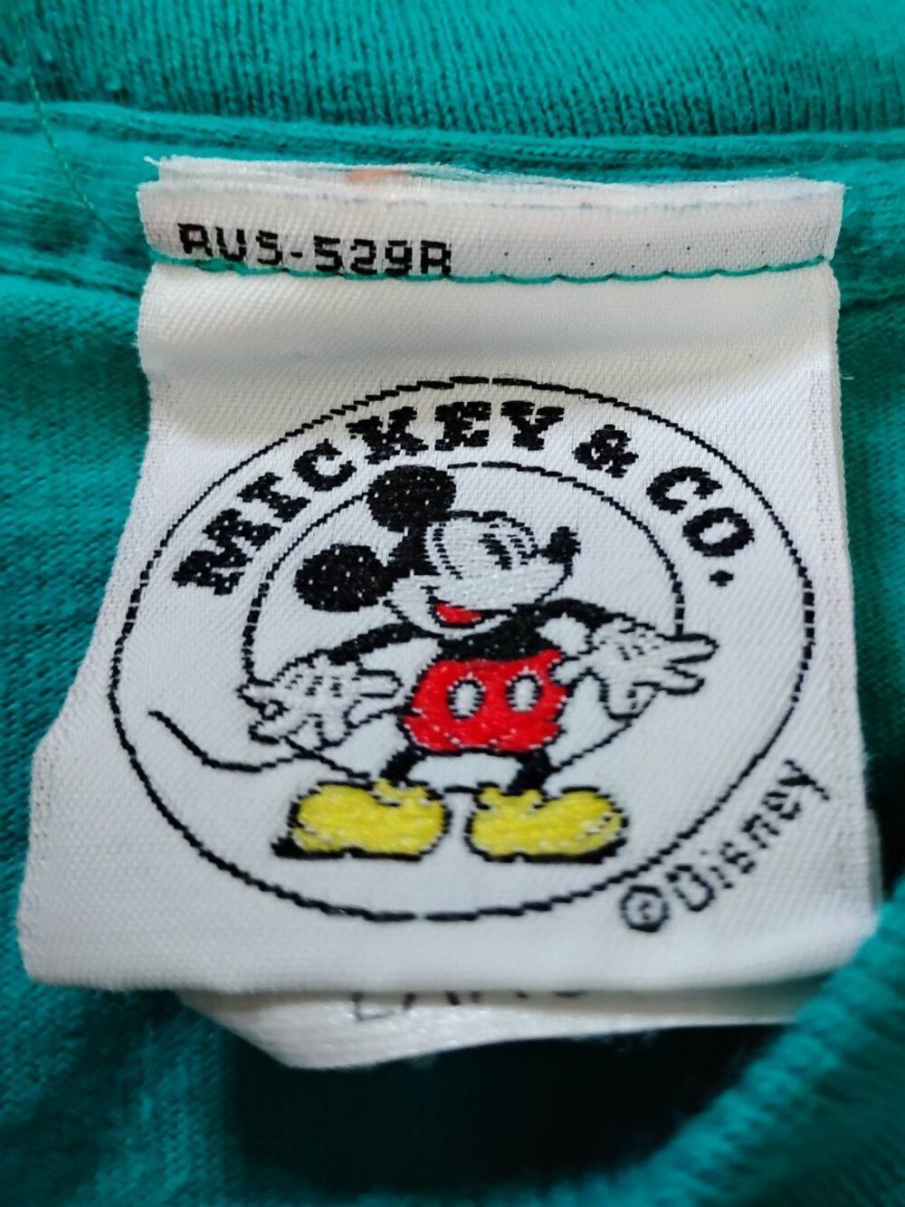 Mickey Mouse Vintage 90s Mickey Mouse Embroidered Spell Out T-Shirt Size US L / EU 52-54 / 3 - 3 Thumbnail