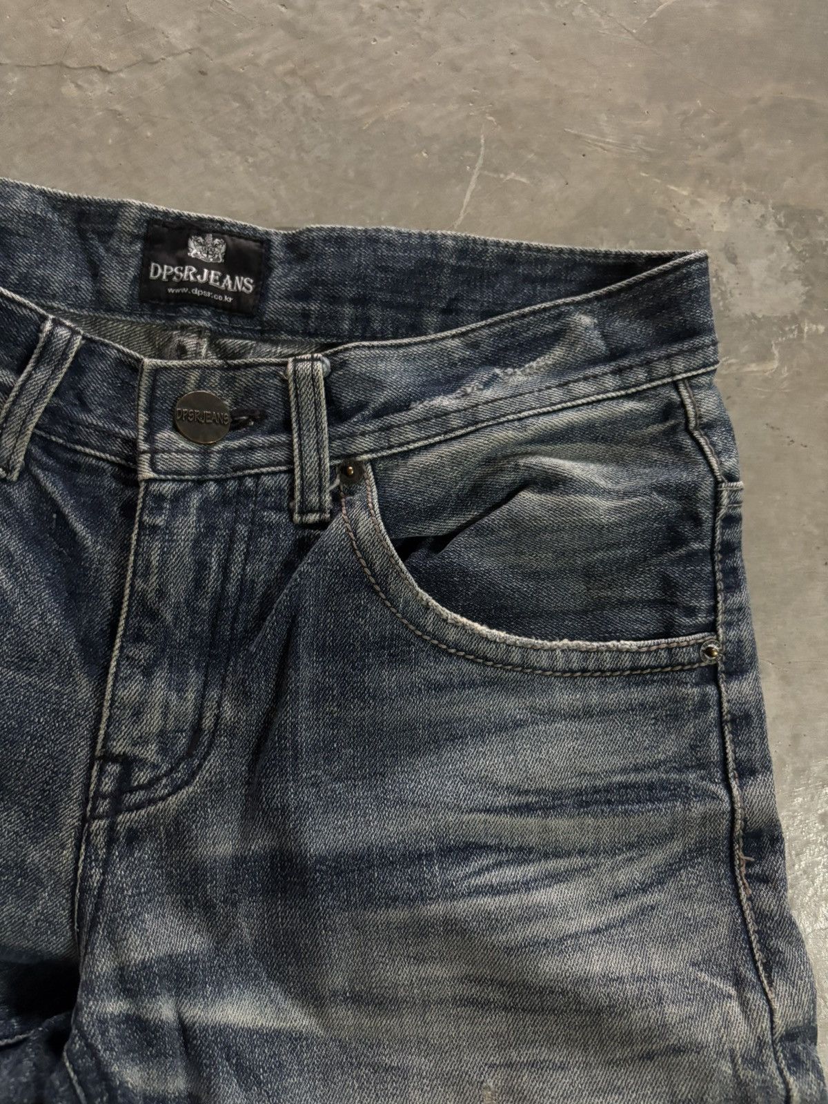 Japanese Brand DPSR JEANS DISTRESSED JAPANESE DENIM WASHED FADE PUNK GRUNGE Size US 32 / EU 48 - 8 Thumbnail
