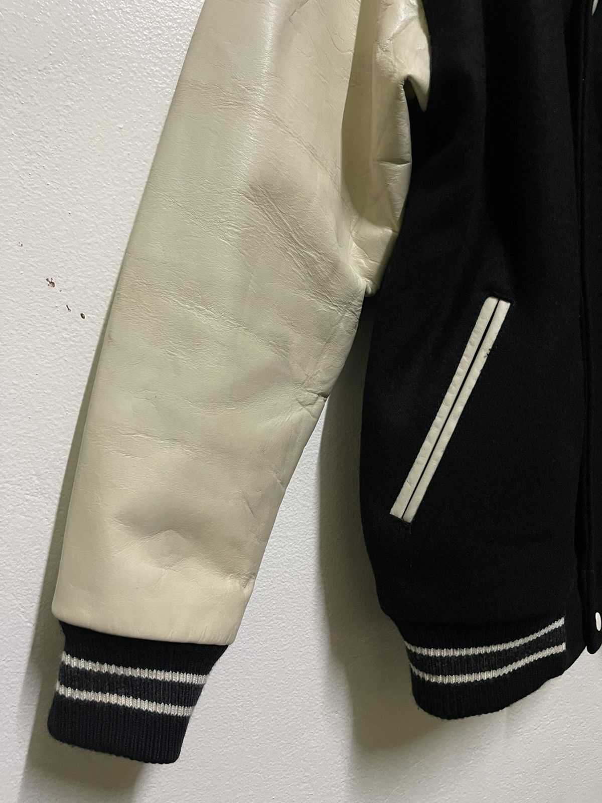 Japanese Brand Brth:Breath / Number Nine Varsity Leather Jacket Size US L / EU 52-54 / 3 - 4 Thumbnail