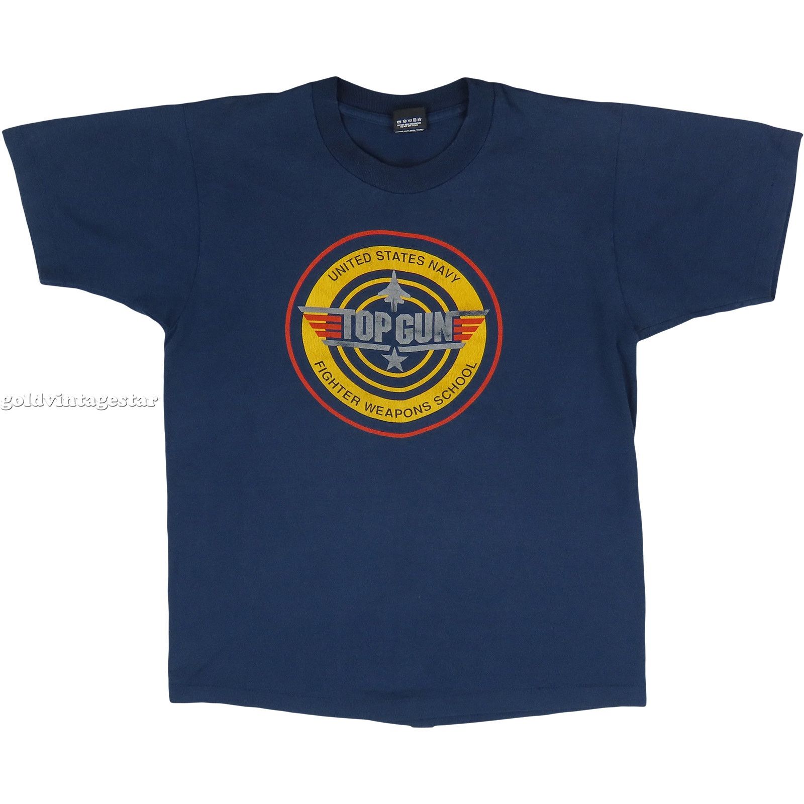 Other 80s Vintage Top Gun Movie Film Promo Navy Fighter T Shirt Size US M / EU 48-50 / 2 - 5 Thumbnail