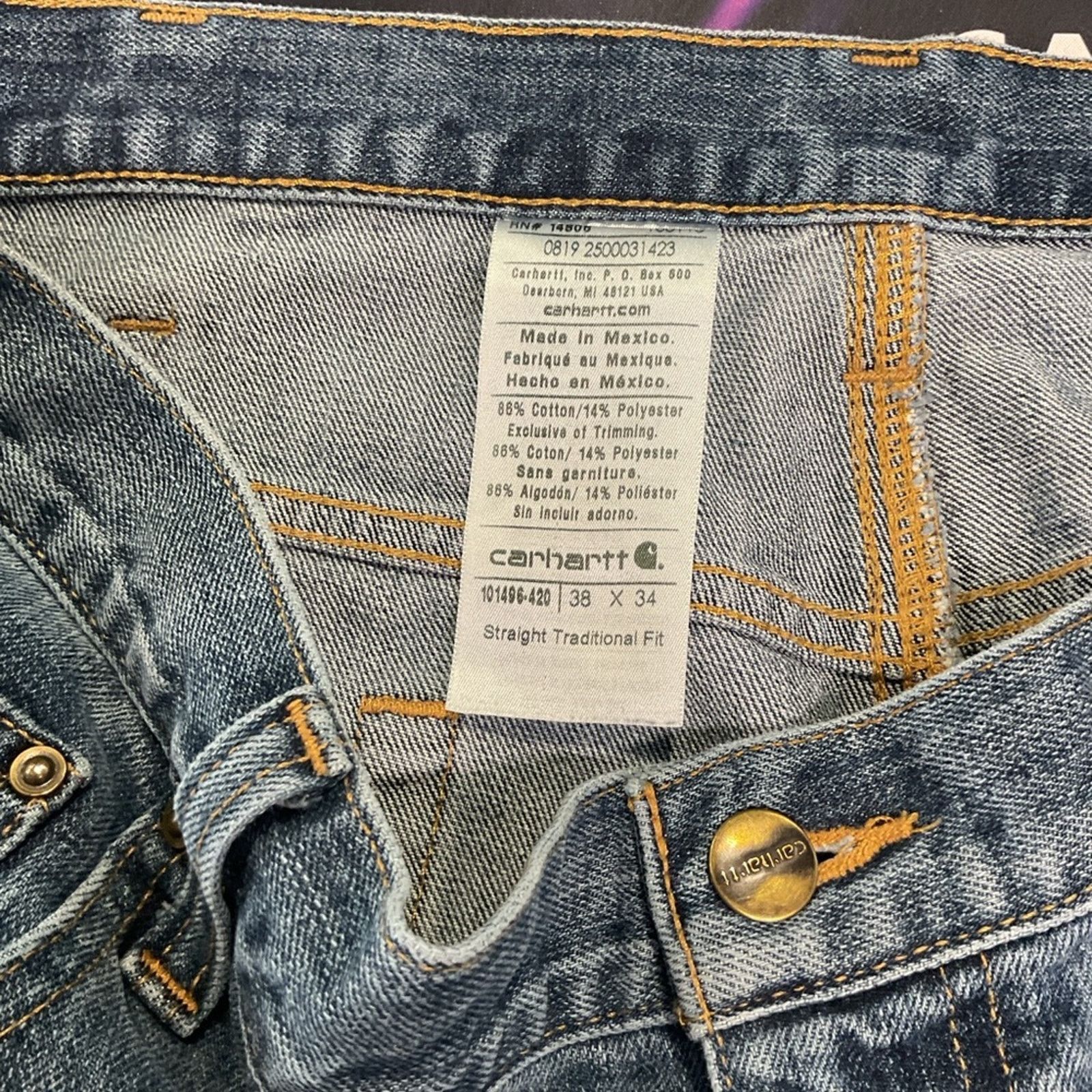 Carhartt Carhartt Straight fit jeans Size US 38 / EU 54 - 4 Thumbnail
