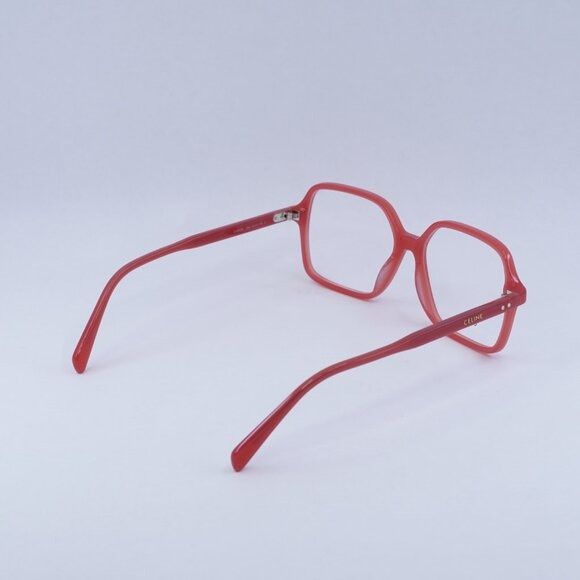 Celine Celine CL50126I 066 Eyeglasses Translucent Red 55mm Square Size ONE SIZE - 9 Thumbnail