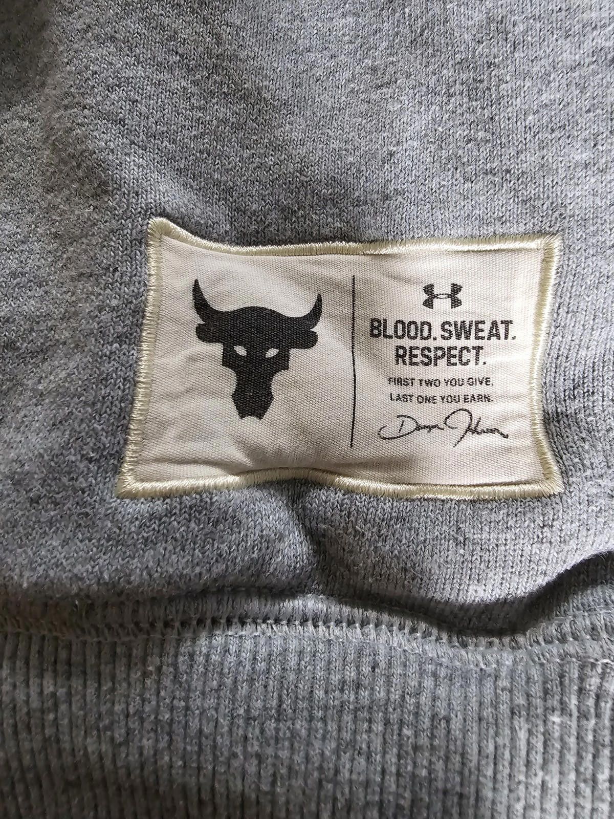 Under Armour Under Armour Mens Project Rock Hoodie Blood Sweat Respect S Size US S / EU 44-46 / 1 - 2 Thumbnail